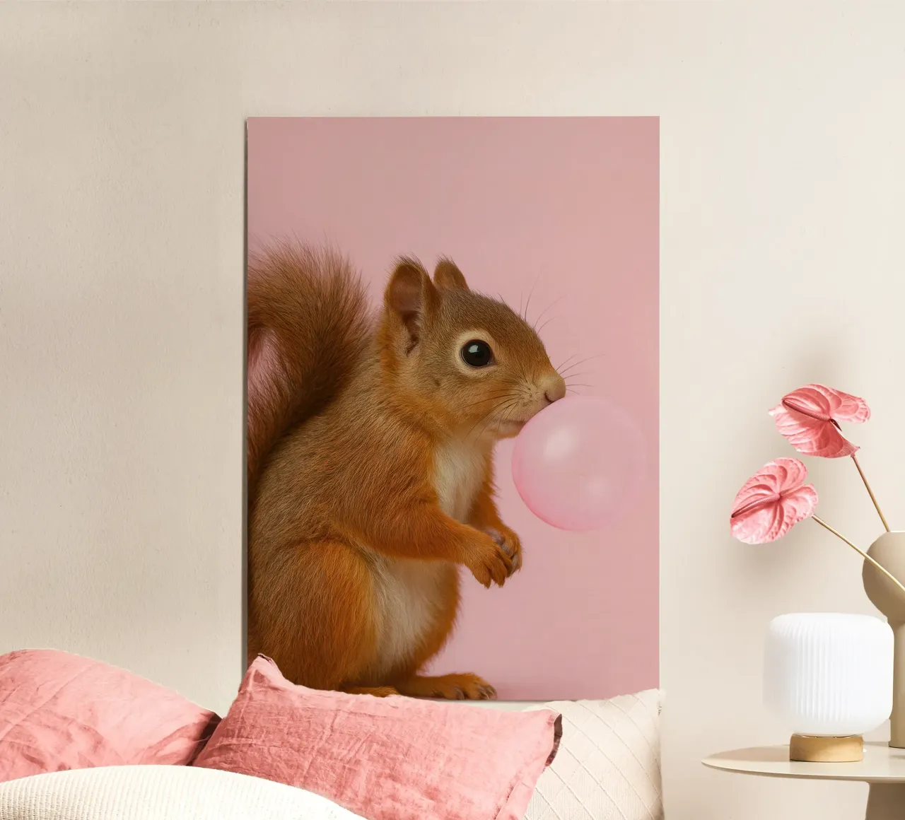 Squirrel with Bubblegum poster da Attaboy Dsgn