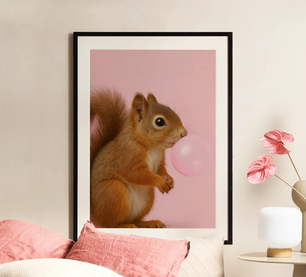 Squirrel with Bubblegum poster da Attaboy Dsgn