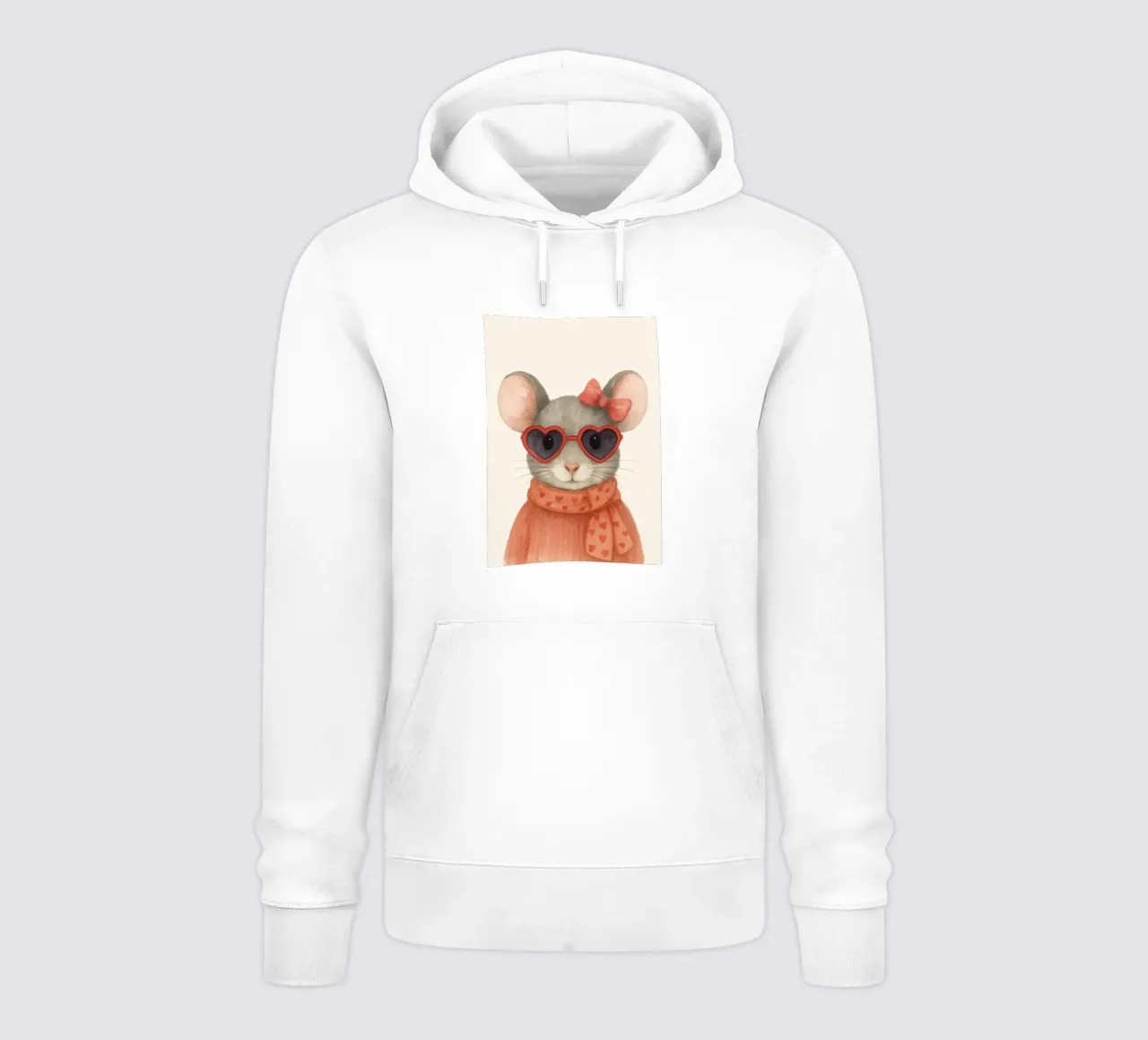 Mouse with Heart Sunglasses felpa con cappuccio da Attaboy Dsgn