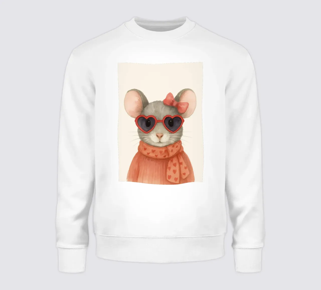 Mouse with Heart Sunglasses felpa da Attaboy Dsgn