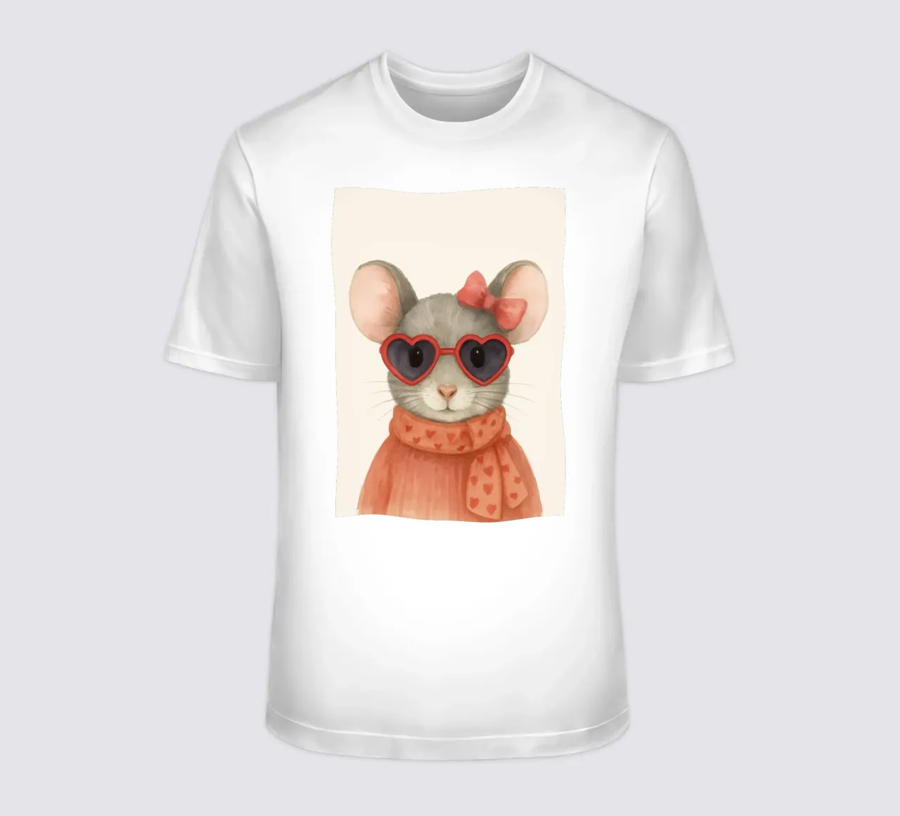 Mouse with Heart Sunglasses t-shirt da Attaboy Dsgn