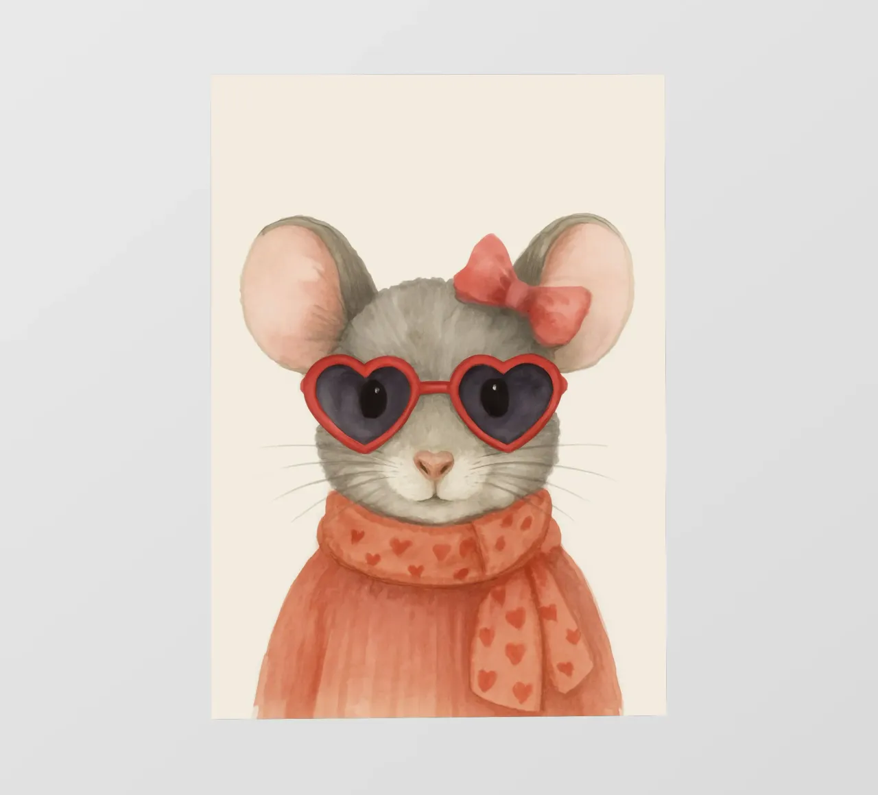 Mouse with Heart Sunglasses pellicola backlit da Attaboy Dsgn