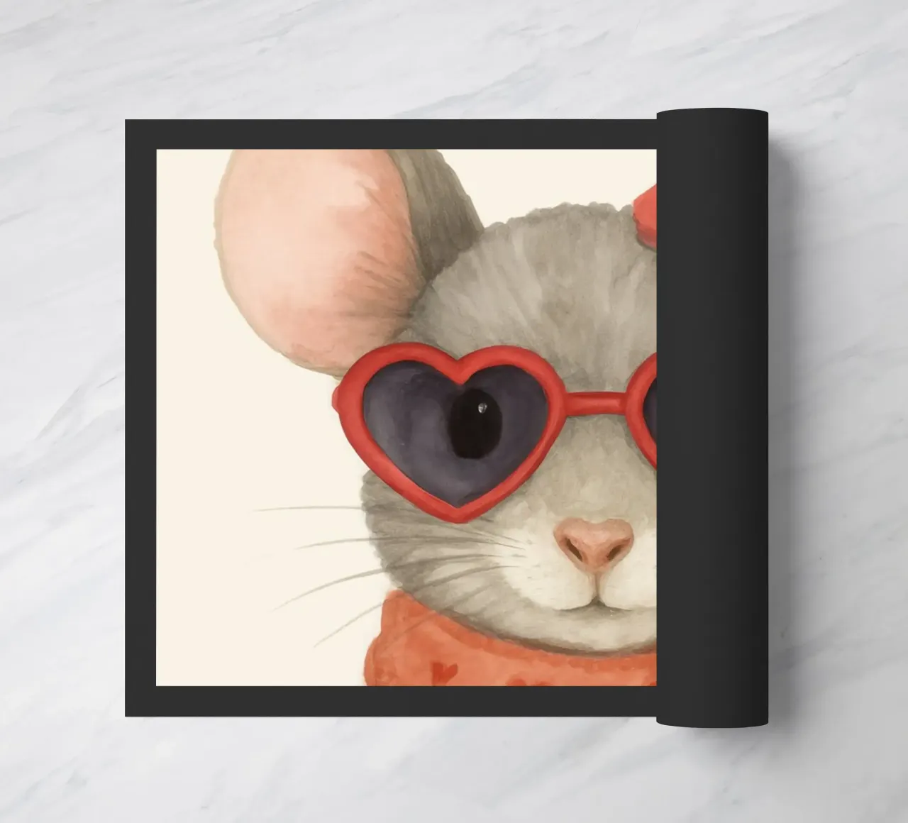 Mouse with Heart Sunglasses zerbino da Attaboy Dsgn