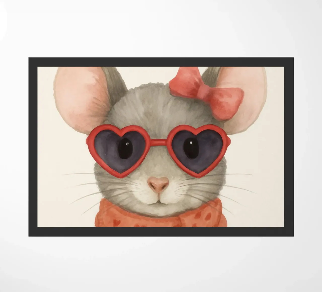 Mouse with Heart Sunglasses zerbino da Attaboy Dsgn