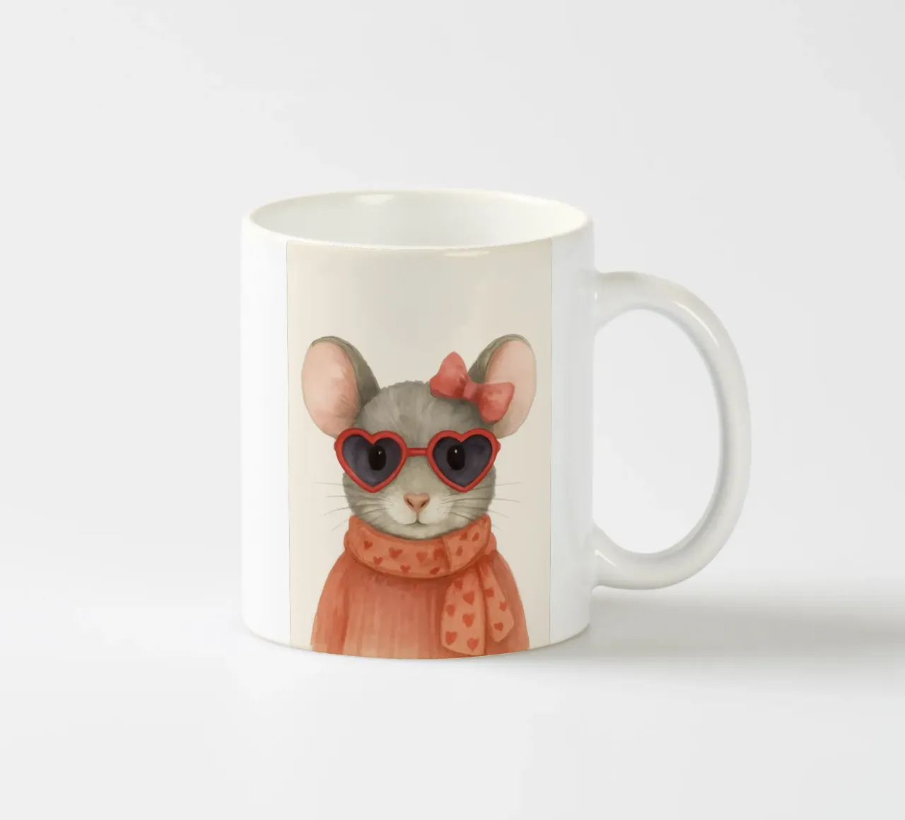 Mouse with Heart Sunglasses tazza in ceramica da Attaboy Dsgn