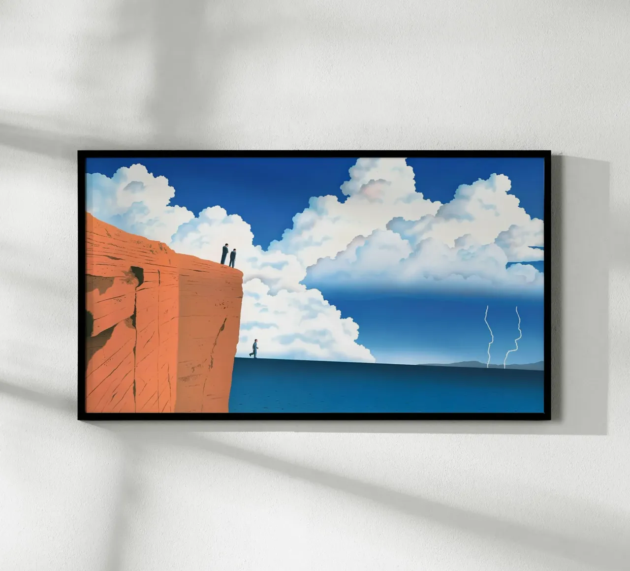 Surreal Cliff Art Poster, Modernist, Abenteuer Poster von NorwesClub