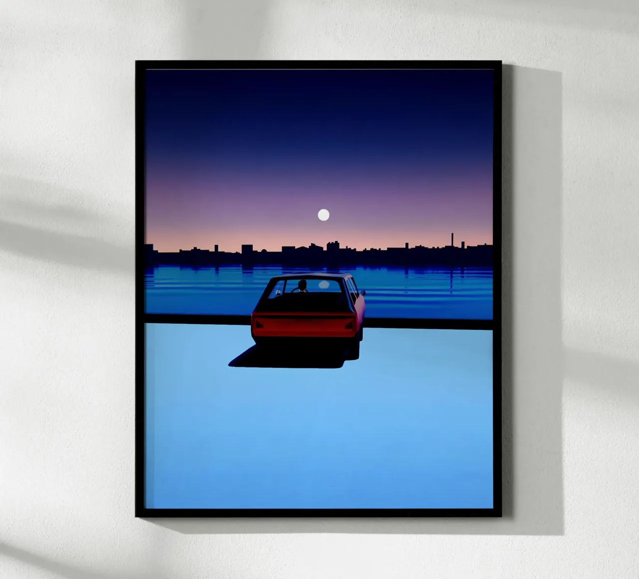 Outrun Sunset Car Poster, Synthwave, Ästhetik Poster von NorwesClub
