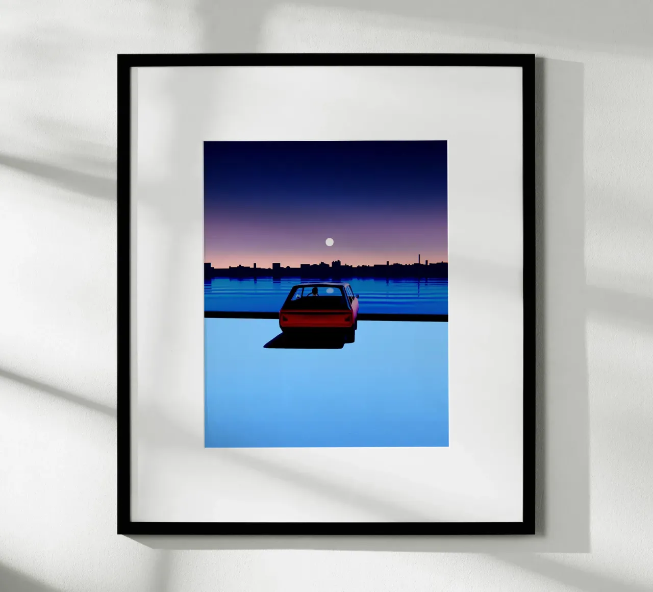 Outrun Sunset Car Poster, Synthwave, Ästhetik Poster von NorwesClub