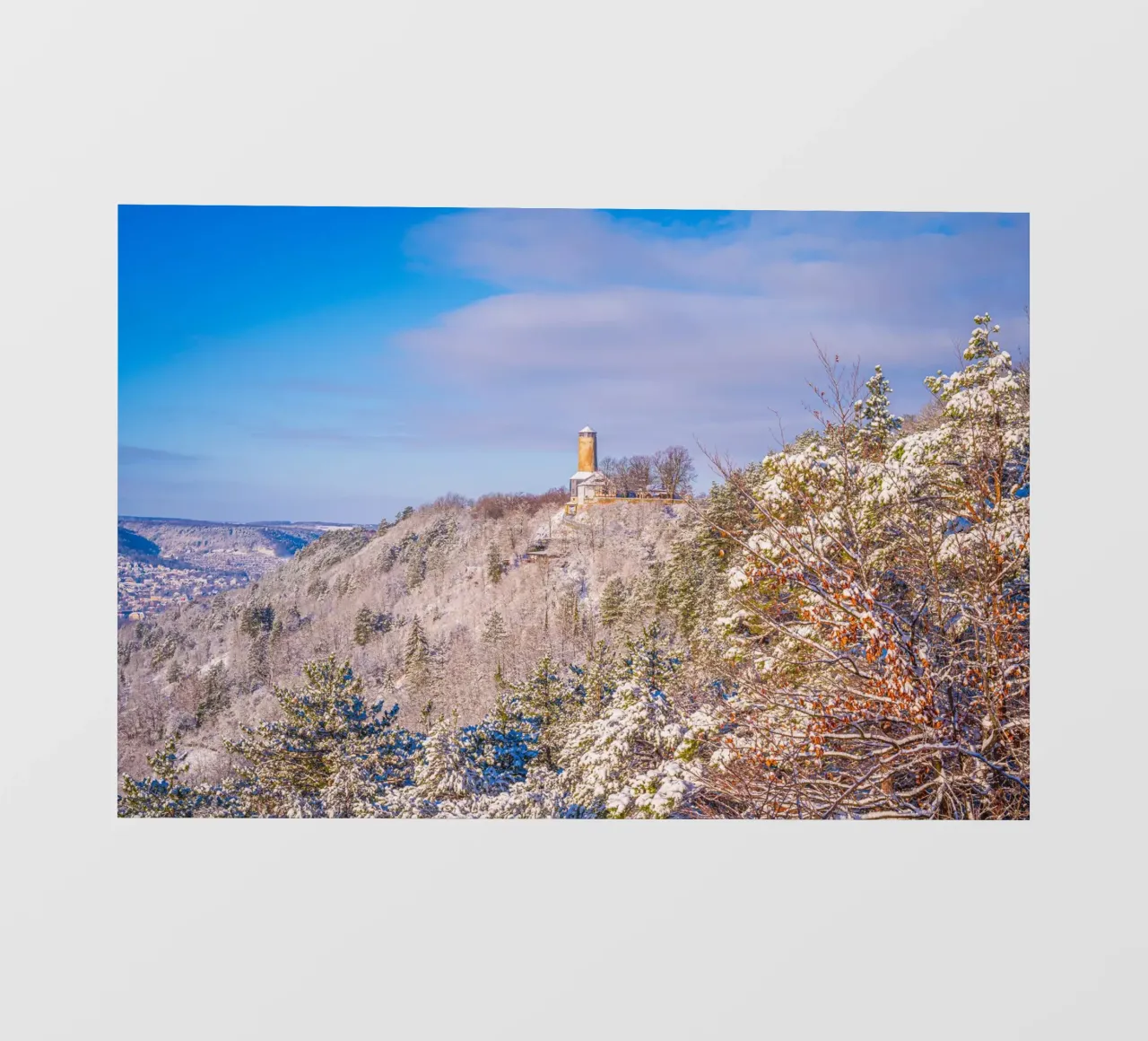 La torre della volpe in inverno telo in pvc da Marcus Beckert | Fotografie