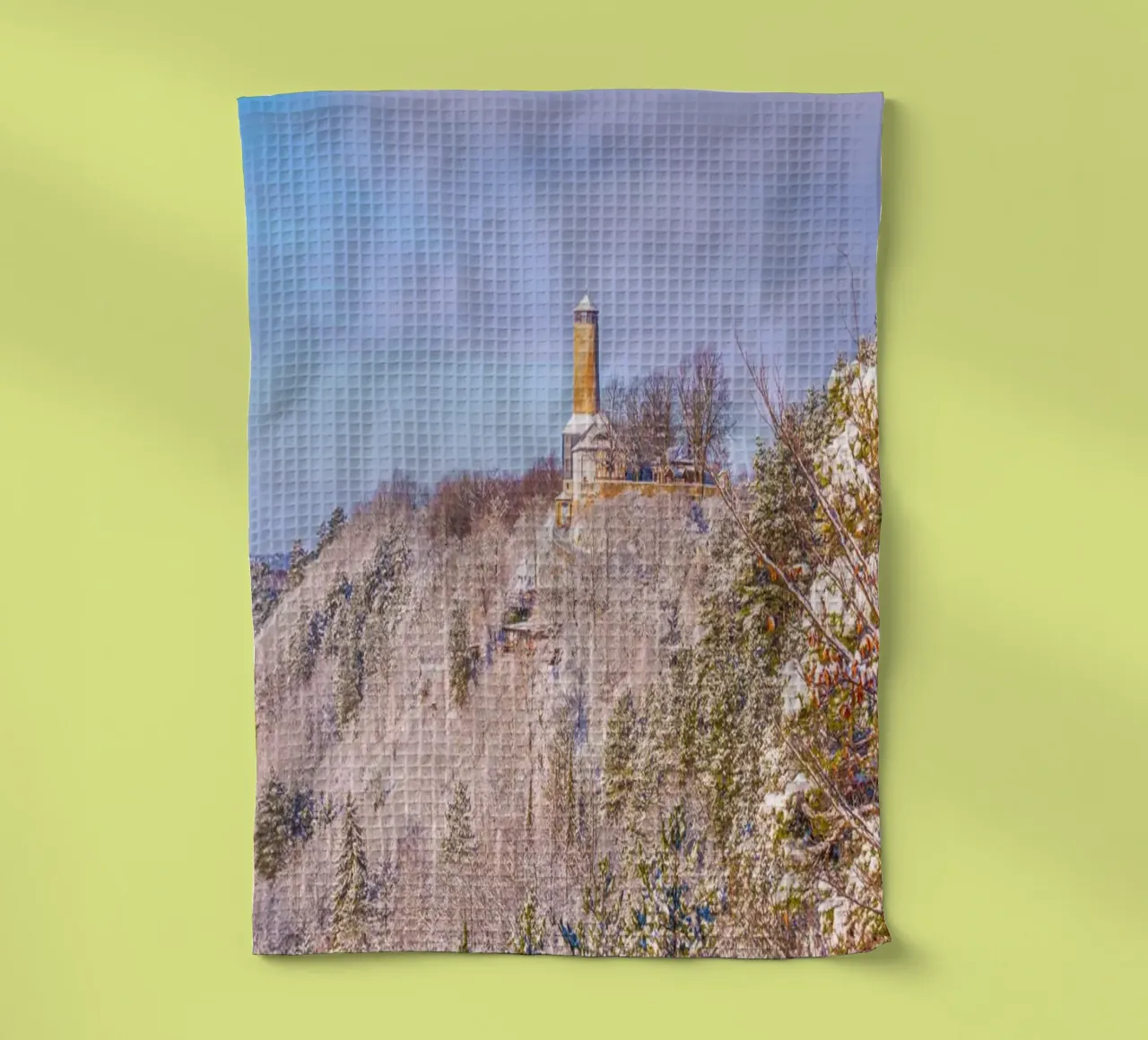 La torre della volpe in inverno canovaccio da cucina da Marcus Beckert | Fotografie