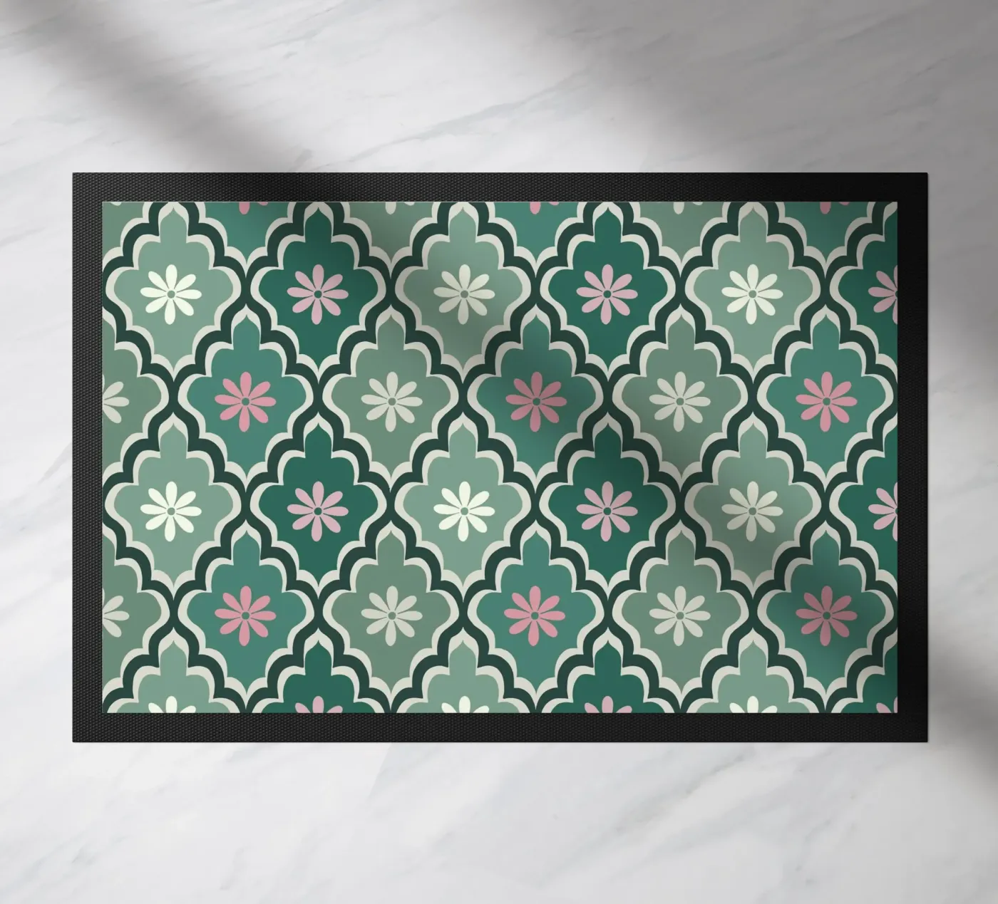 Moroccan Pastel pattern doormat by Vivi Nicolin