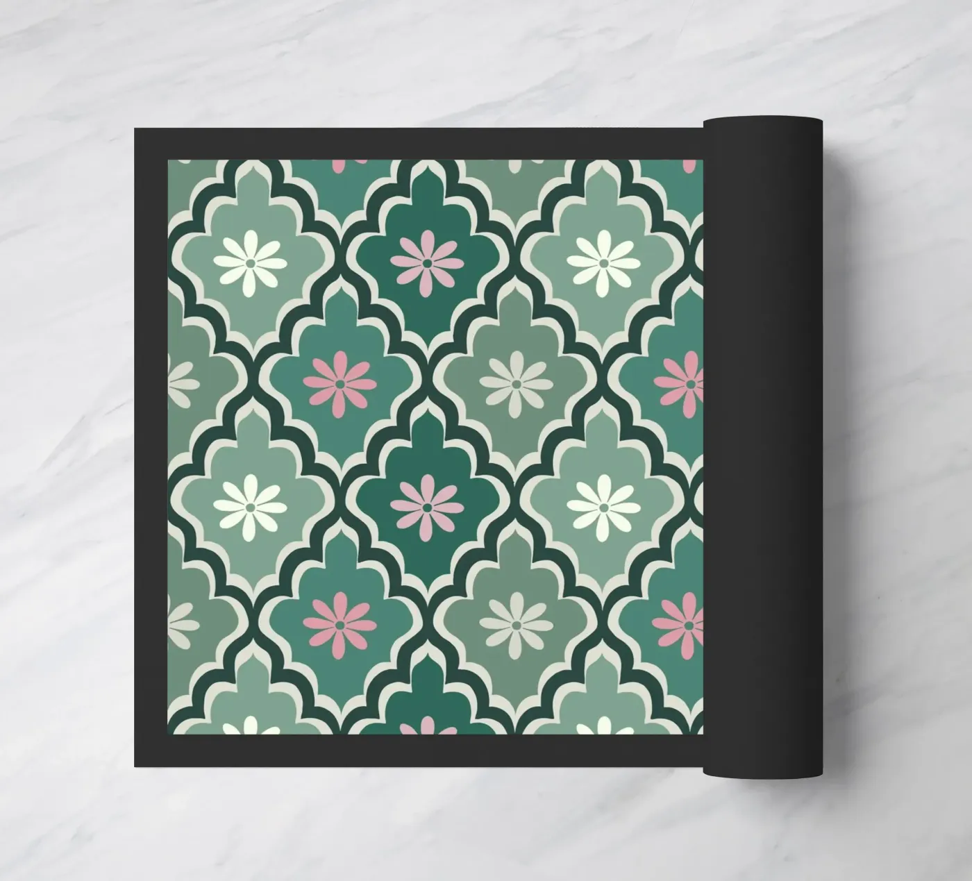 Moroccan Pastel pattern doormat by Vivi Nicolin