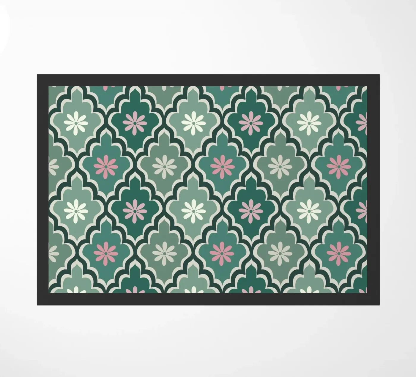Moroccan Pastel pattern doormat by Vivi Nicolin