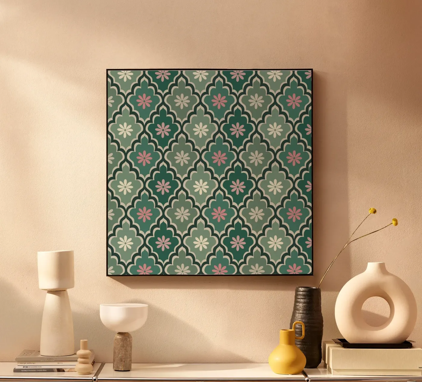 Moroccan Pastel pattern plexiglas de Vivi Nicolin