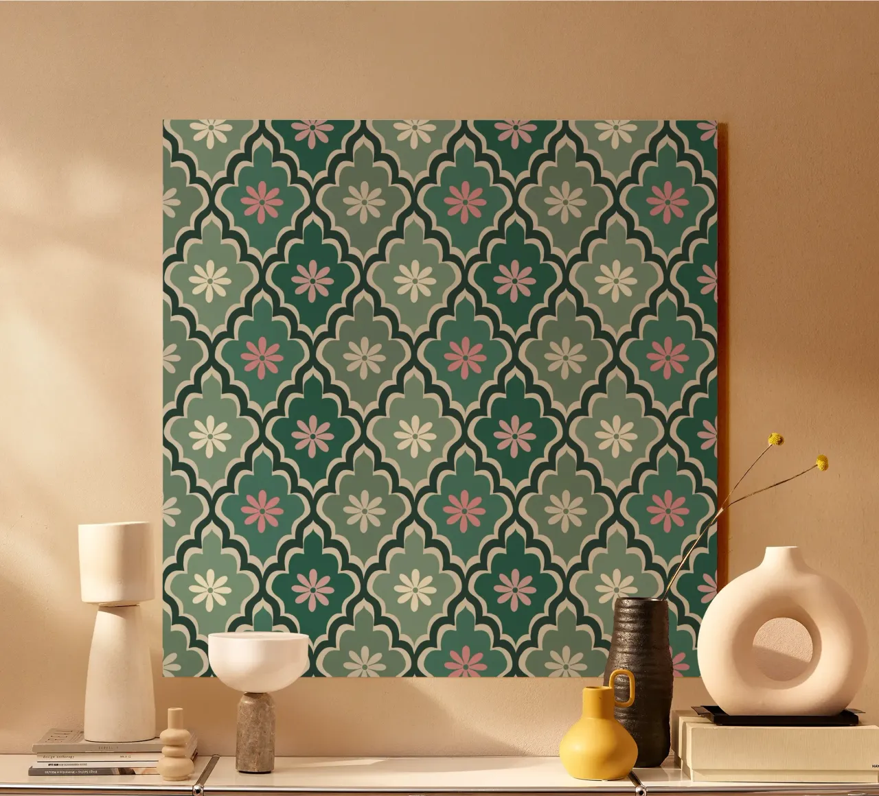 Moroccan Pastel pattern plexiglass da Vivi Nicolin