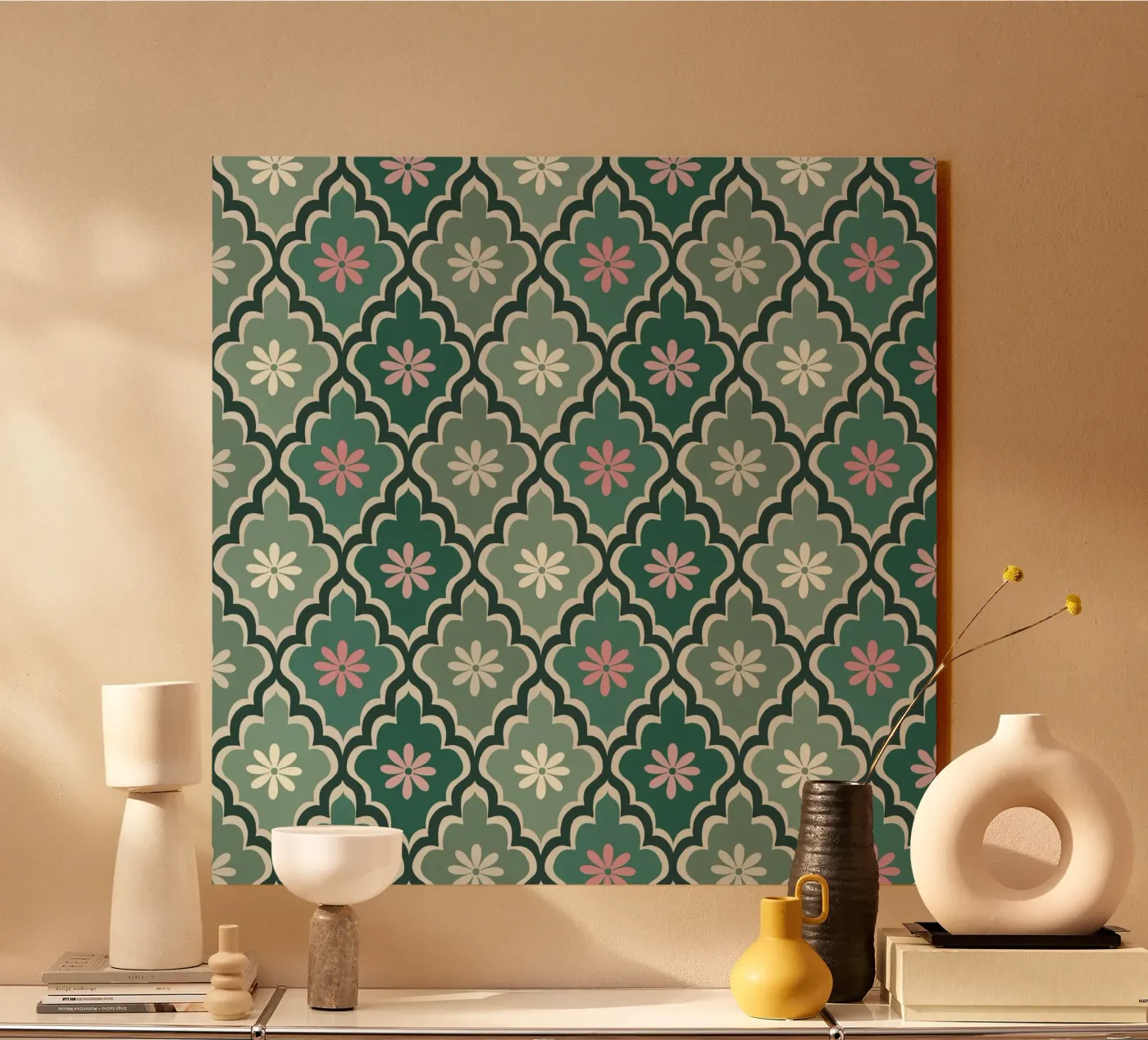 Moroccan Pastel pattern plexiglas de Vivi Nicolin