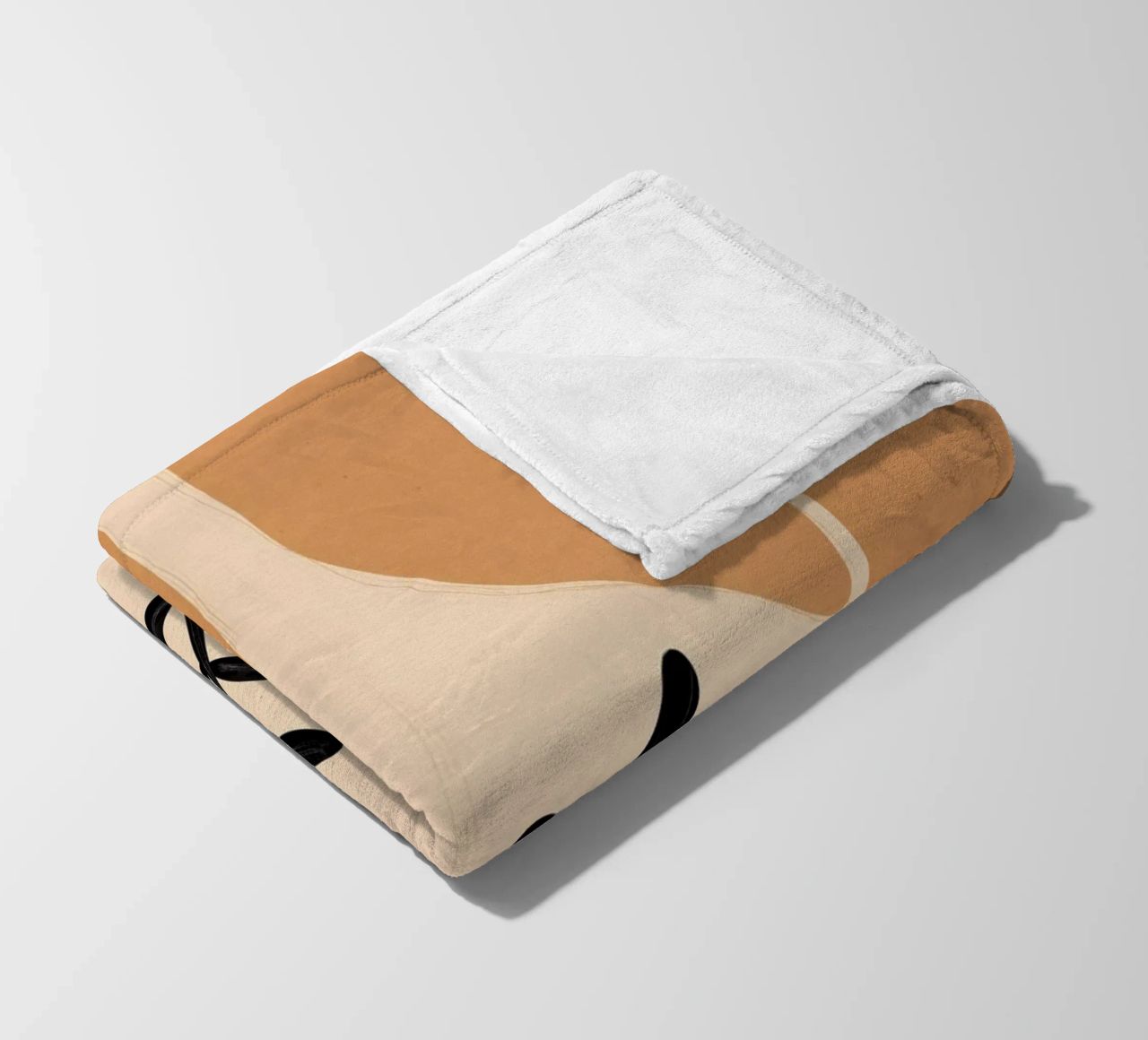 Vaso d'arte astratta minimalista coperta in pile da ThingDesign