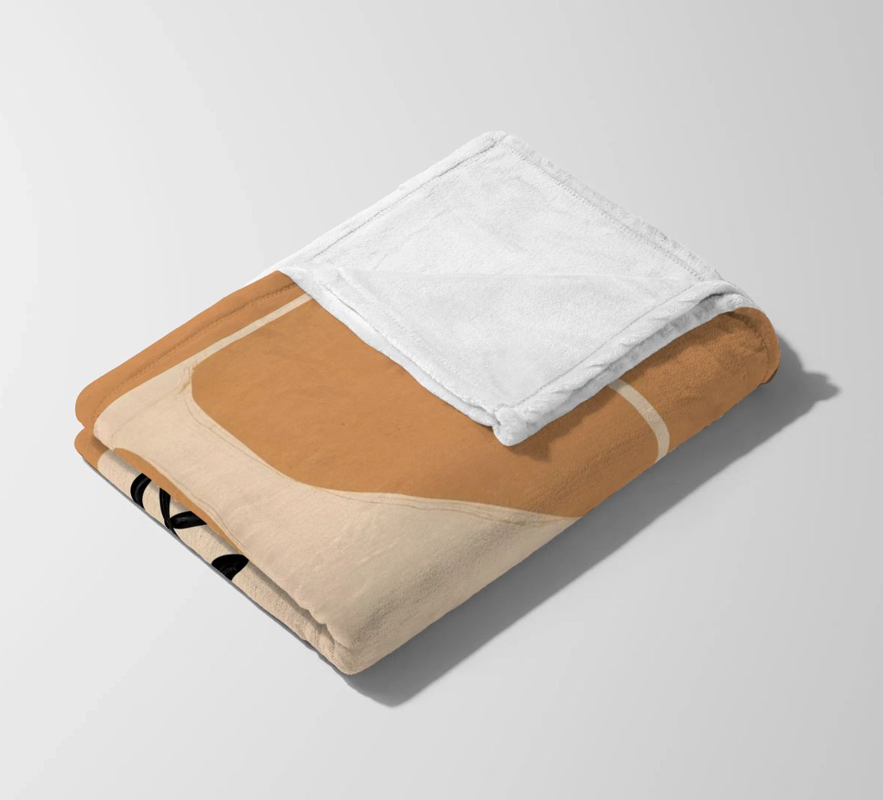 Vaso d'arte astratta minimalista coperta in pile da ThingDesign