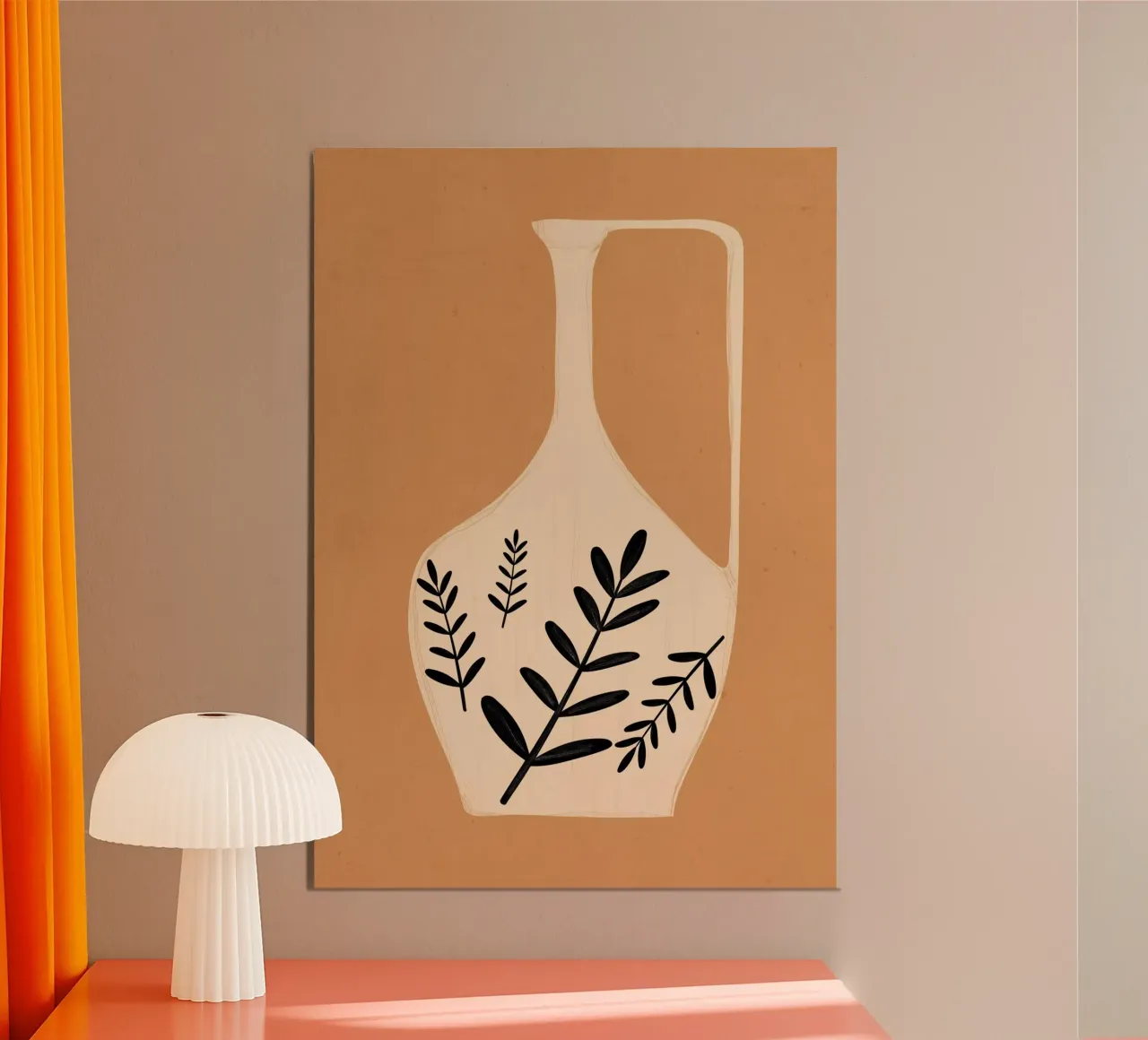 Vaso d'arte astratta minimalista pannello forex da ThingDesign