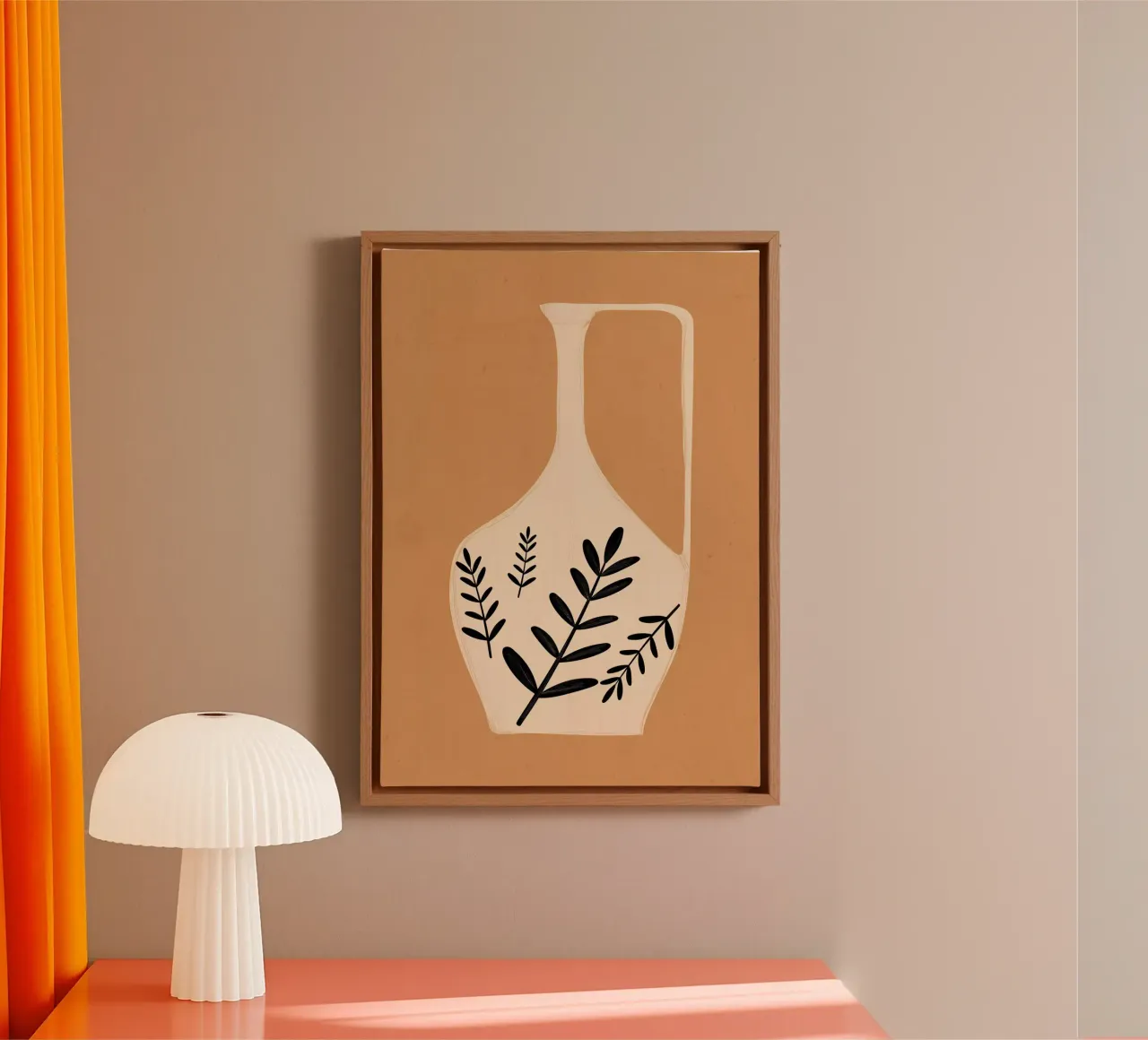 Minimal Abstract Art Vase canvas by ThingDesign