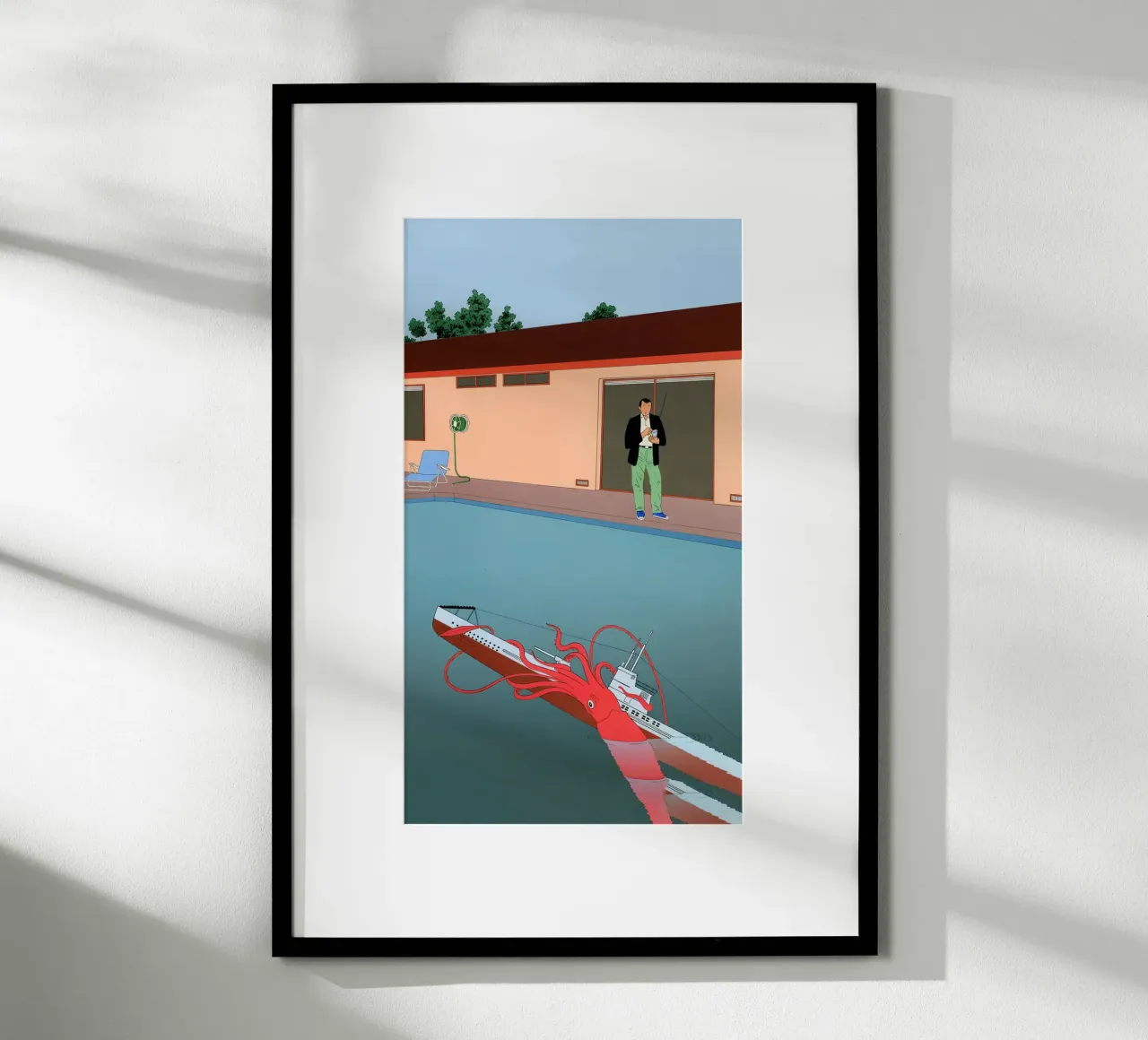 Octopus Submarine Pop Art, Surrealismo, Divertente poster da NorwesClub