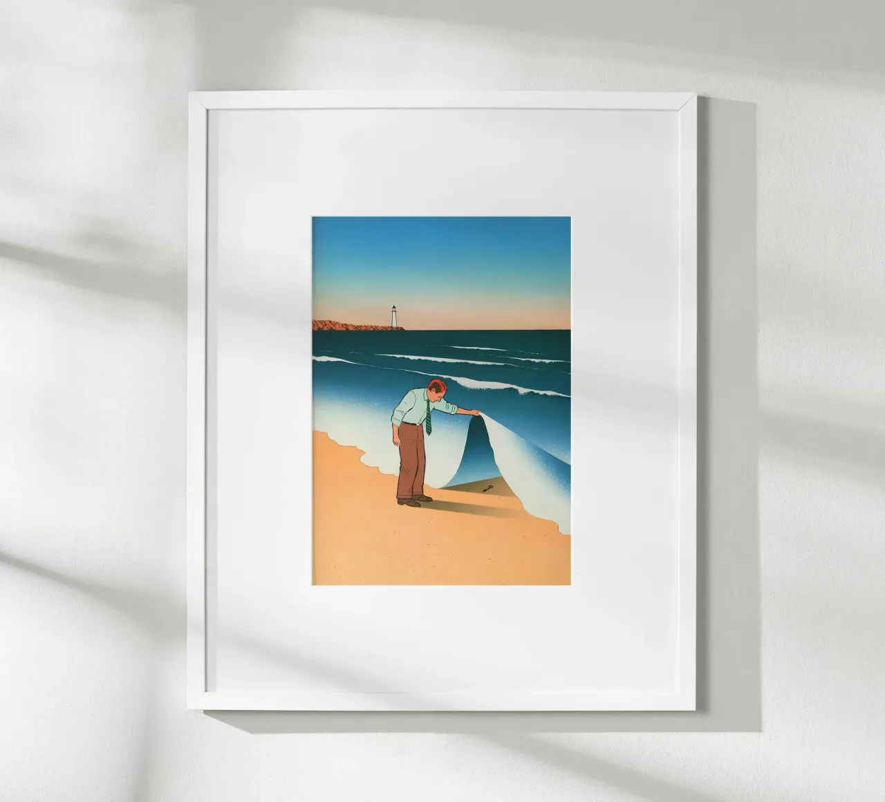 Spiaggia Scoperta Arte surrealista, Segreto, Pop Art poster da NorwesClub