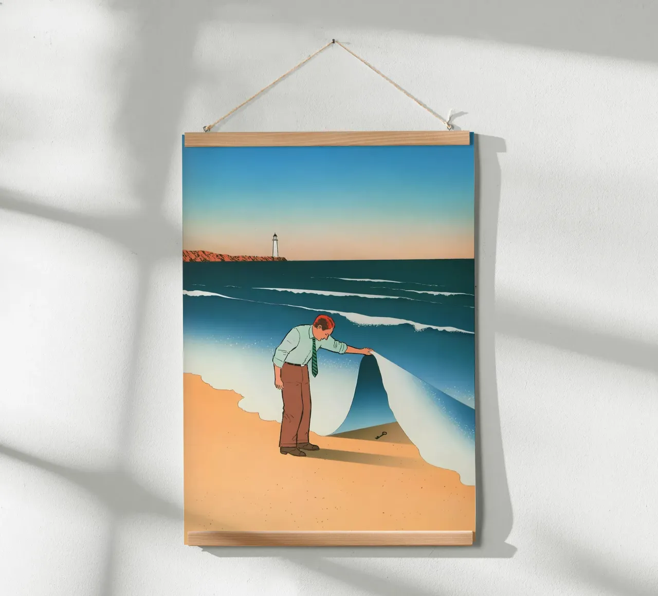 Spiaggia Scoperta Arte surrealista, Segreto, Pop Art poster da NorwesClub