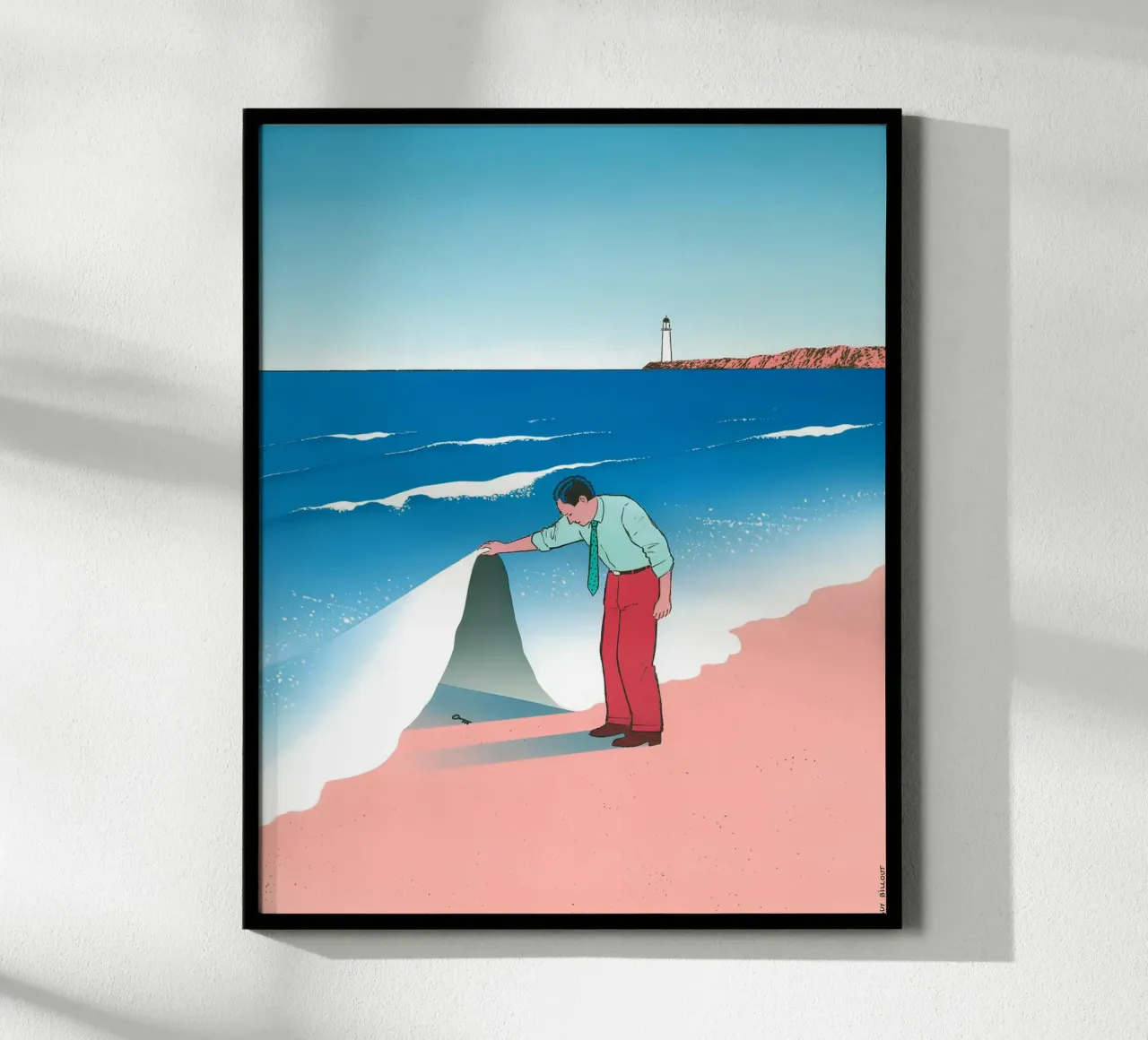 Onda di spiaggia Segreto nascosto, Surrealismo, Pop Art poster da NorwesClub