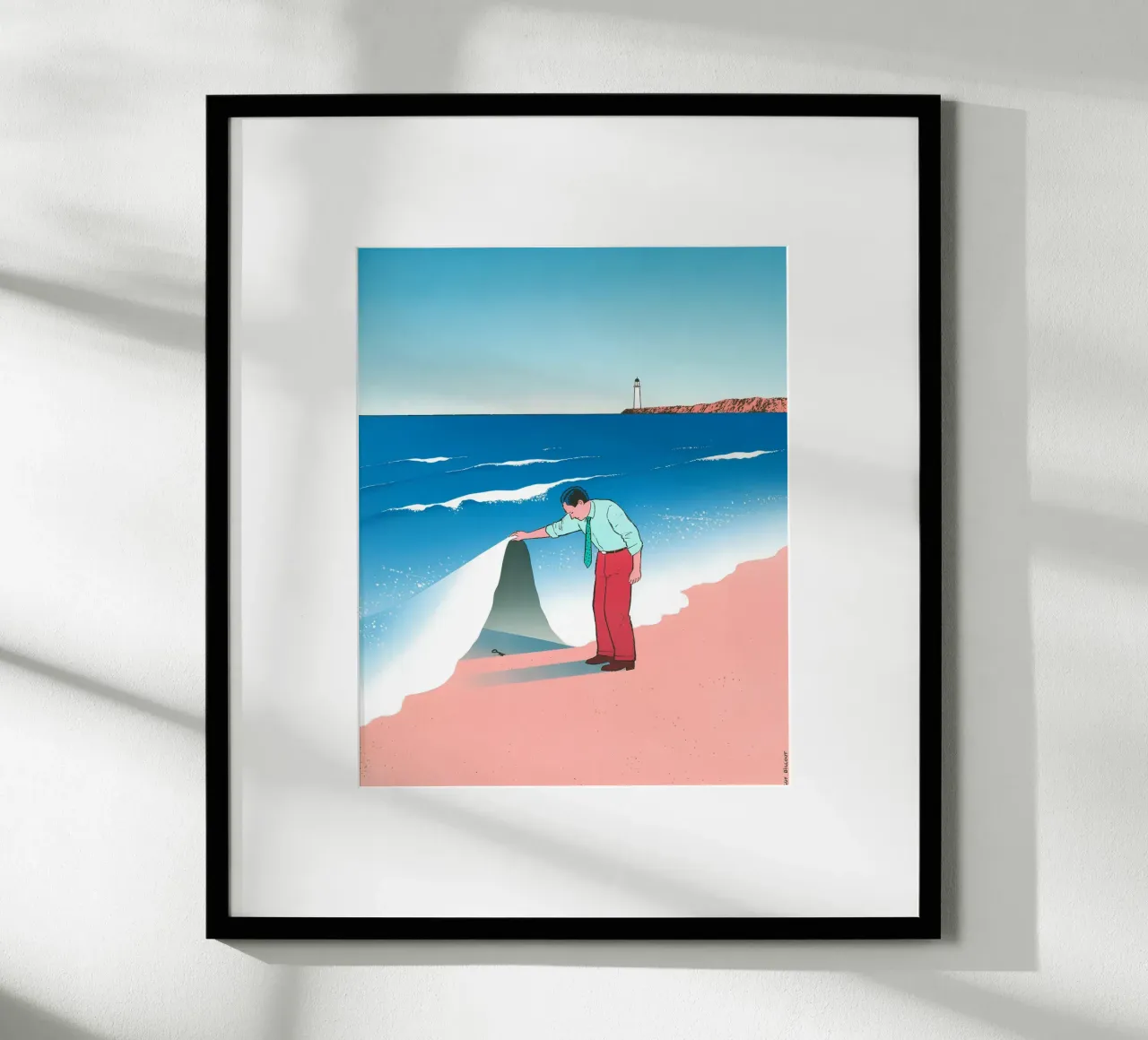 Onda di spiaggia Segreto nascosto, Surrealismo, Pop Art poster da NorwesClub