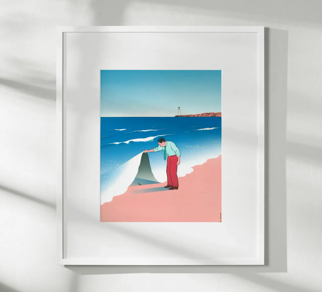 Onda di spiaggia Segreto nascosto, Surrealismo, Pop Art poster da NorwesClub