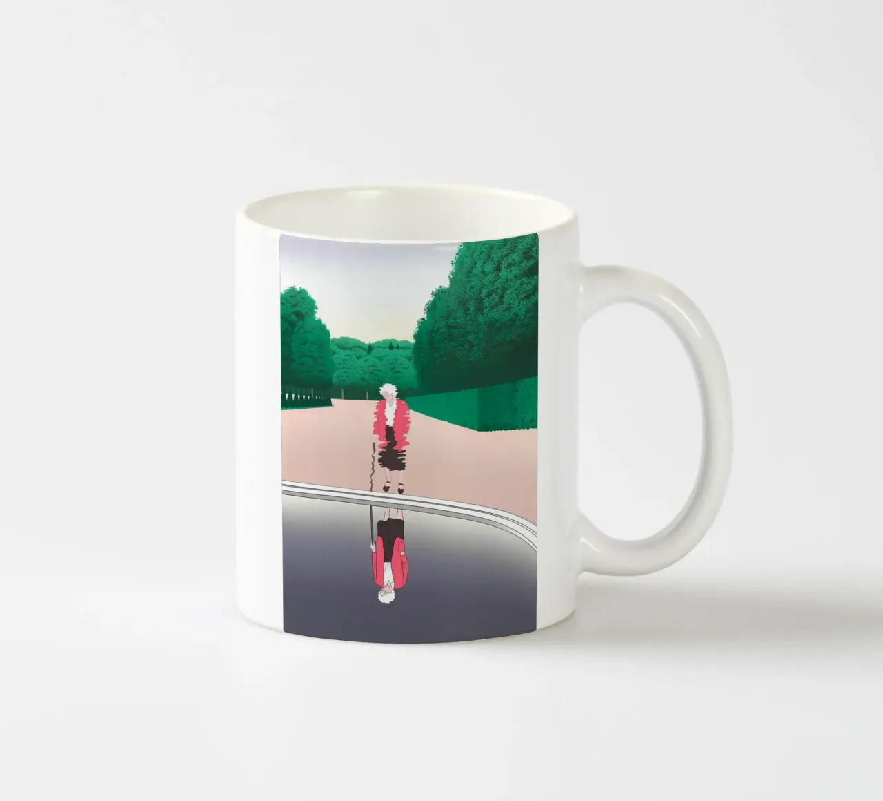 Riflesso di una donna, Pop Art, Simbolismo tazza in ceramica da NorwesClub