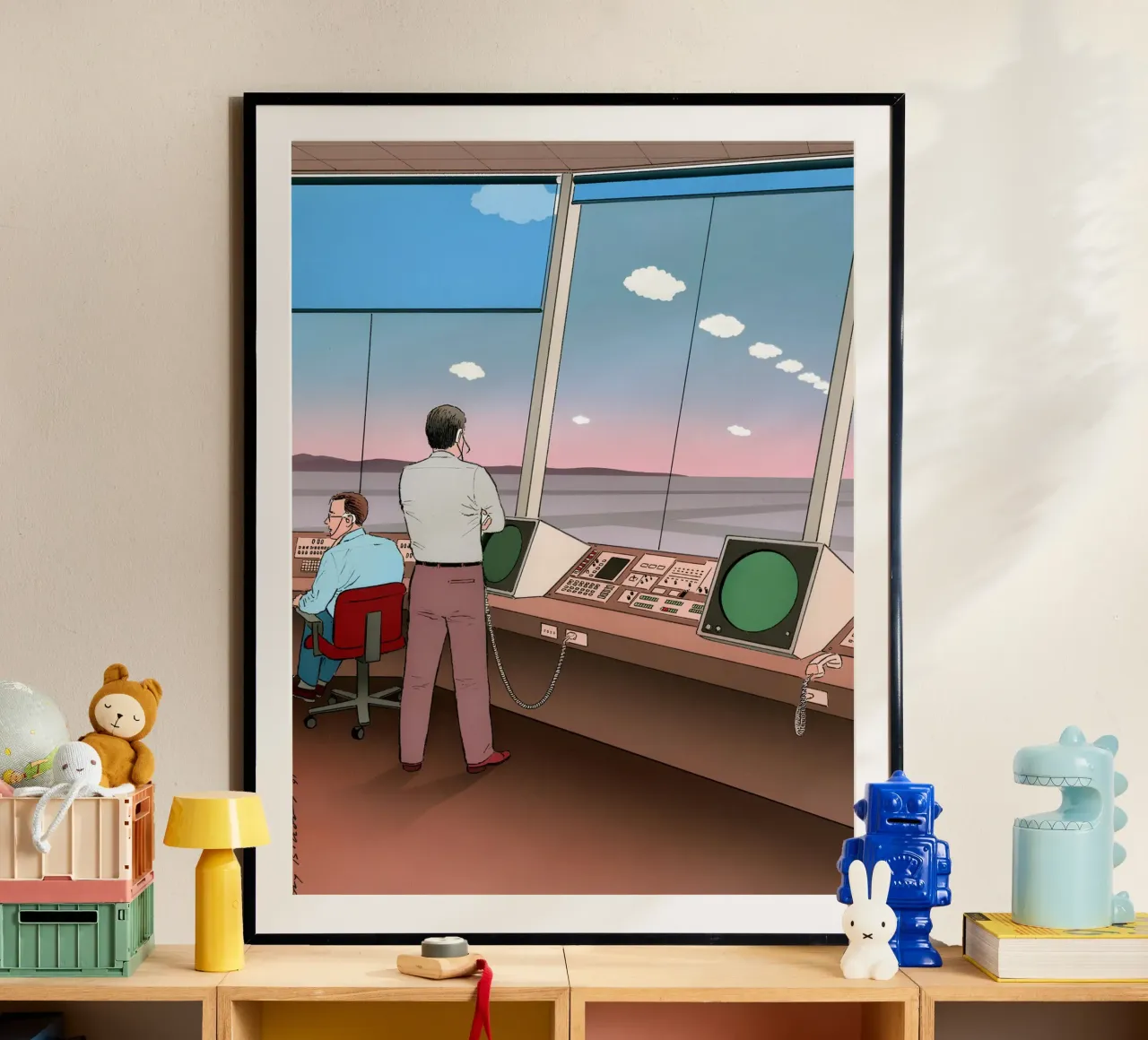 Arte del controllo del traffico aereo, Pop Art, Retrò, Aviazione poster da NorwesClub