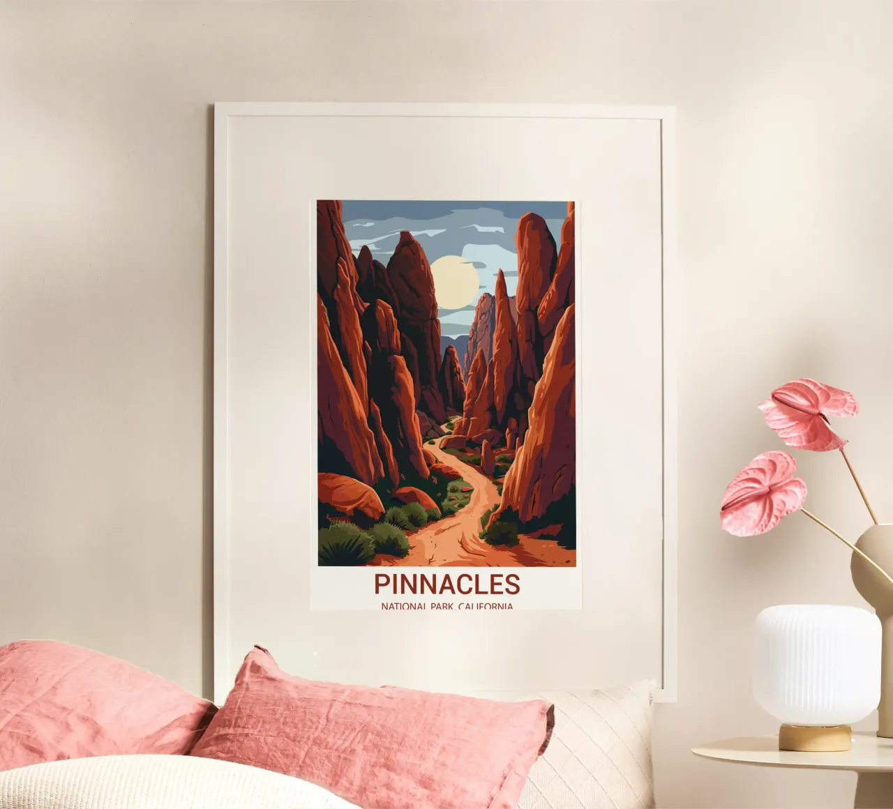 Parco nazionale dei Pinnacoli, California, USA poster da Wanderlust Vibes