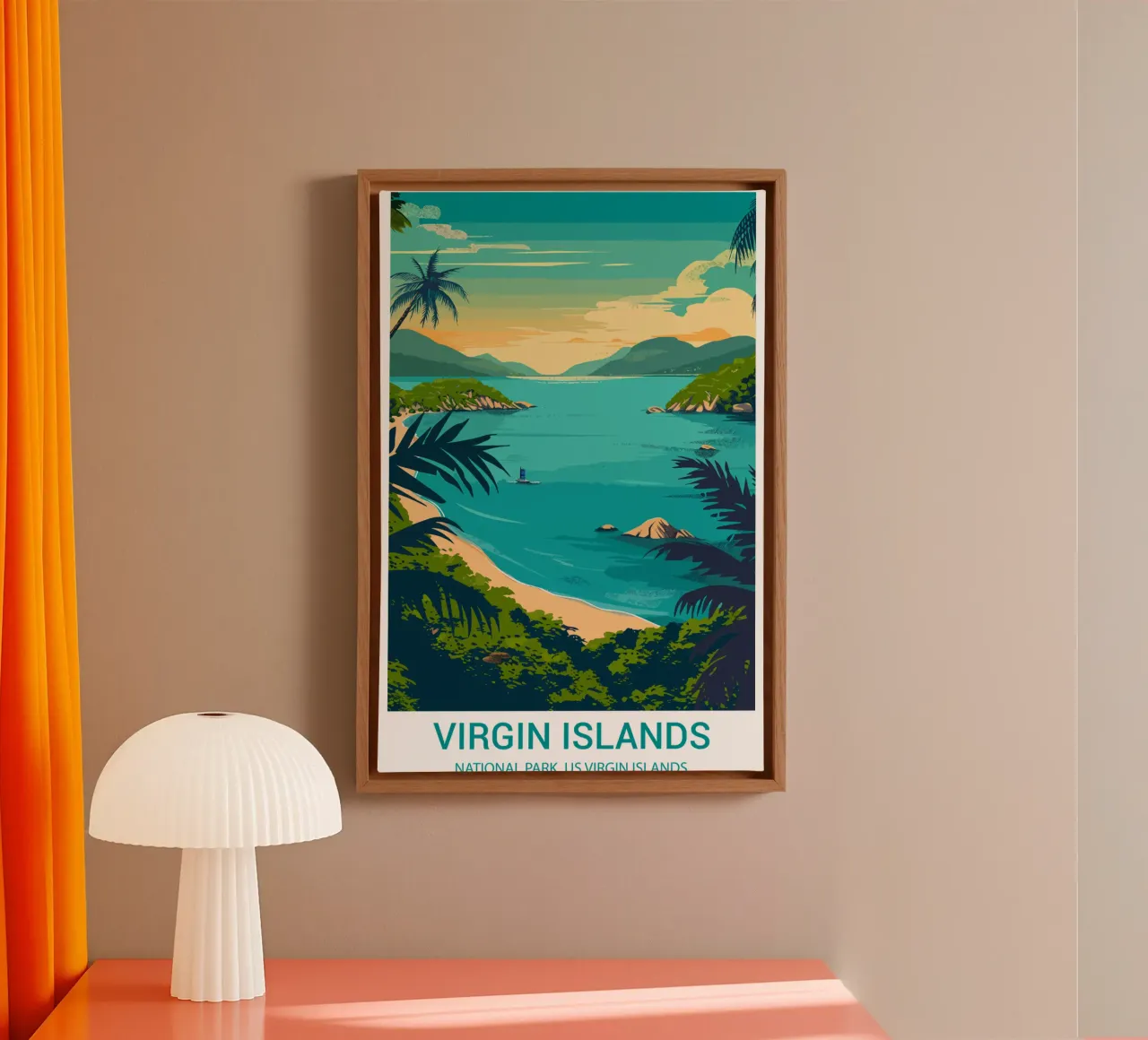 Virgin Islands National Park, Amerikaanse Maagdeneilanden, VS canvas met Baklijst van Wanderlust Vibes