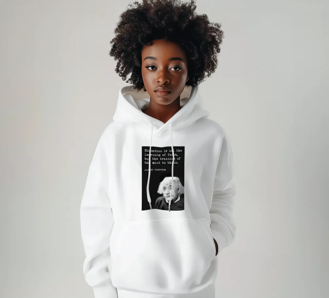 l'educazione non è l'apprendimento felpa con cappuccio da art quots shop