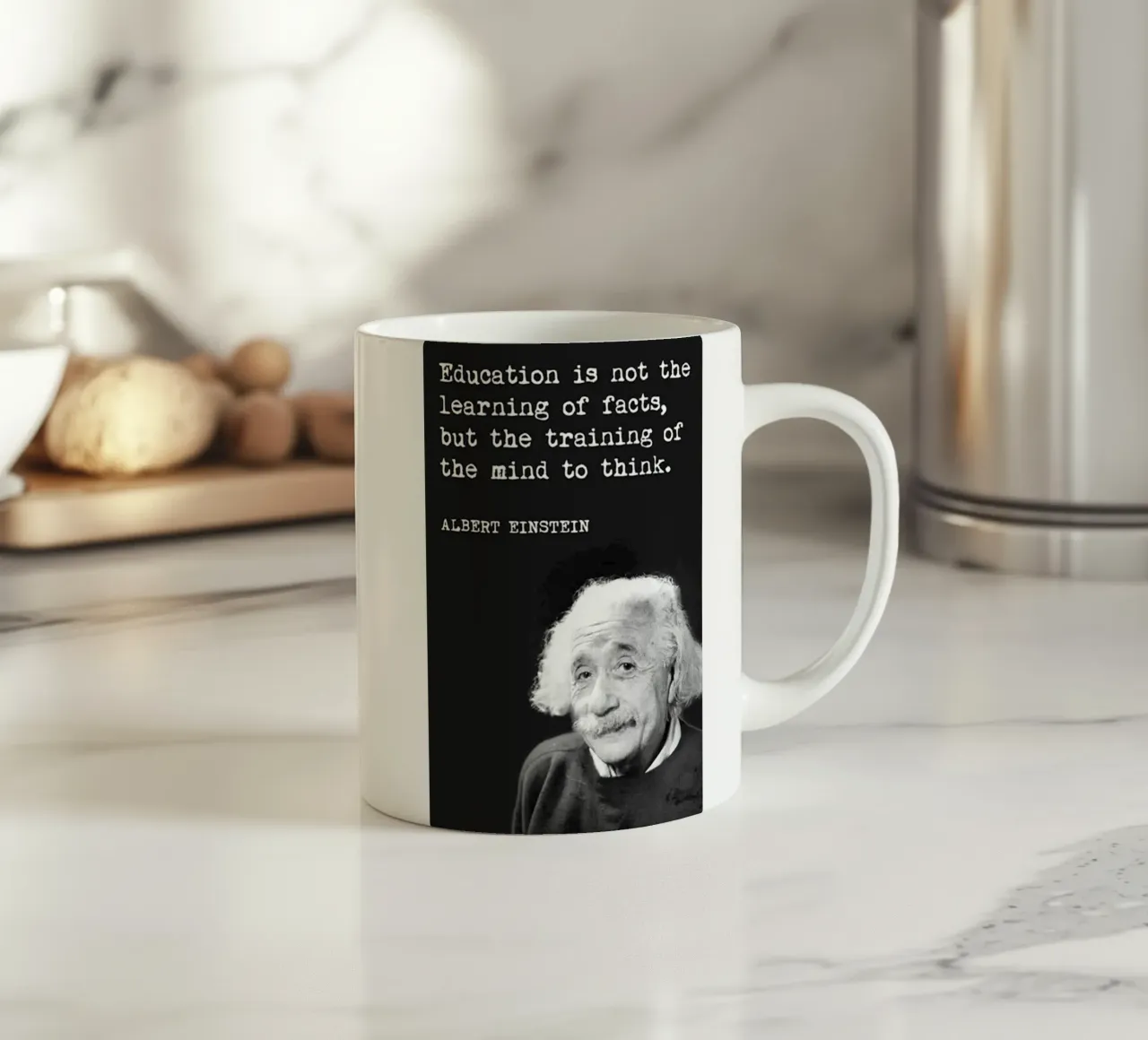 l'educazione non è l'apprendimento tazza in ceramica da art quots shop
