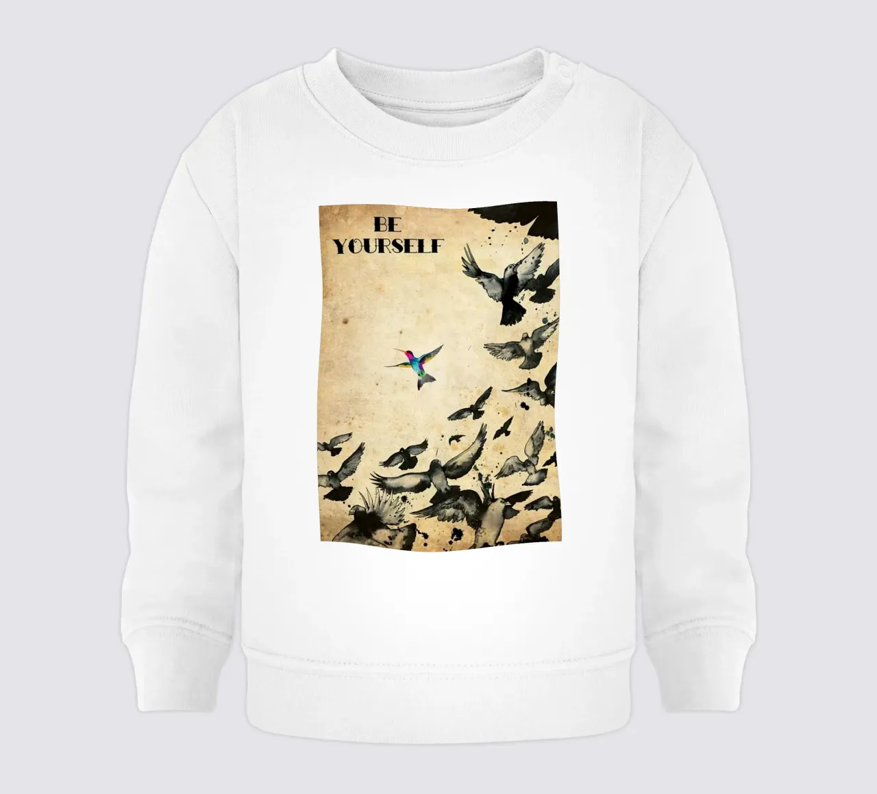 essere se stessi felpa neonato da art quots shop