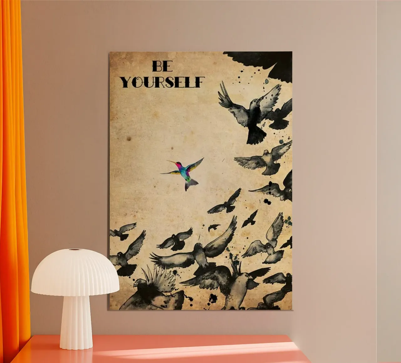 be yourself poster by art quots shop