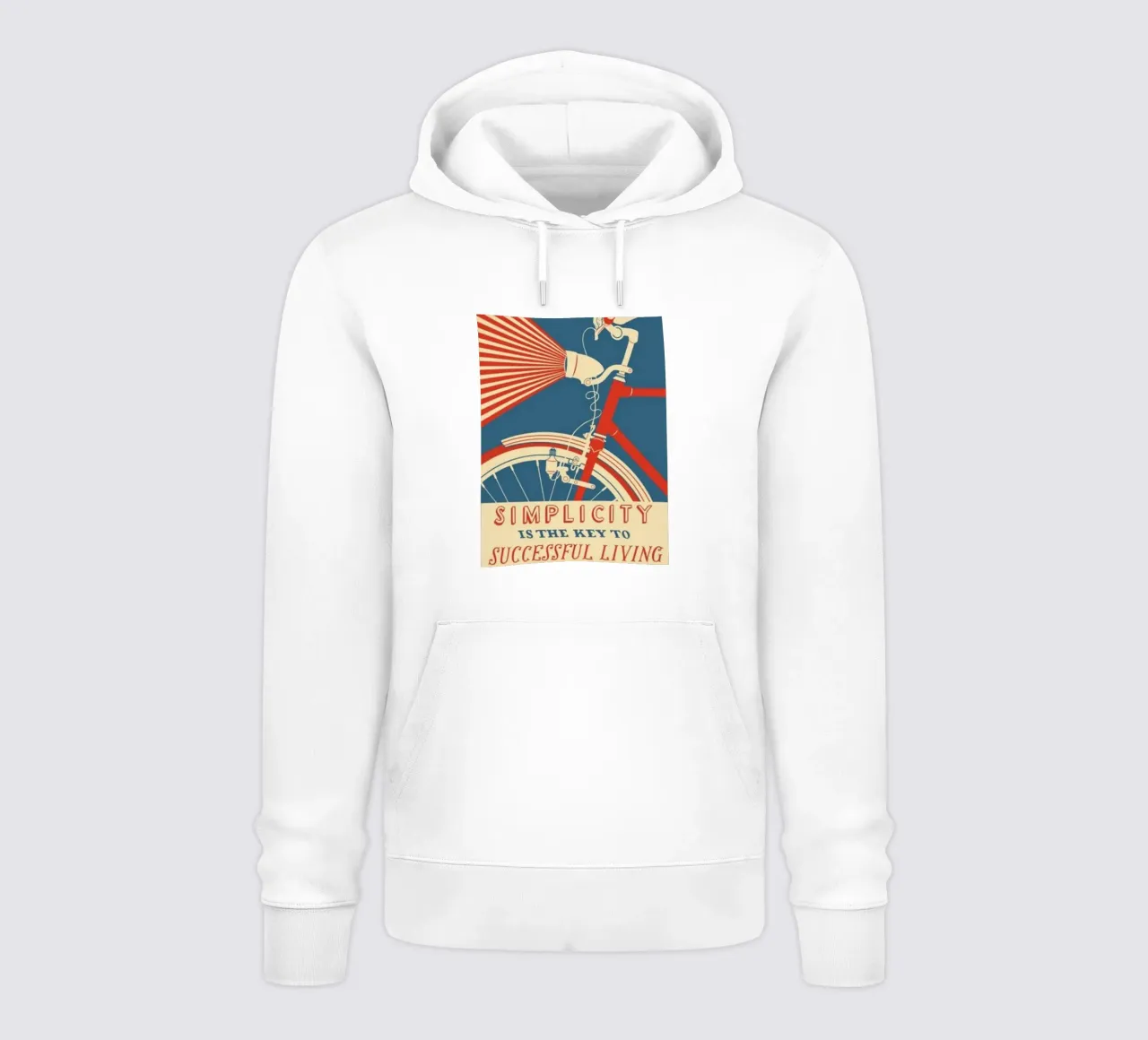 semplicità felpa con cappuccio da art quots shop