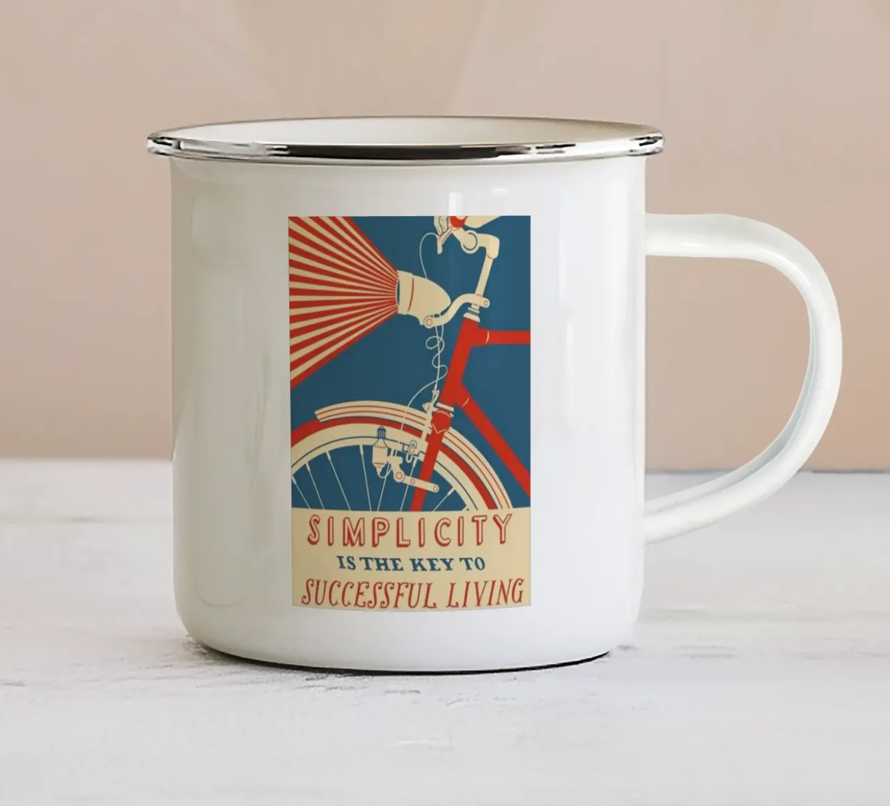 semplicità tazza in smalto da art quots shop