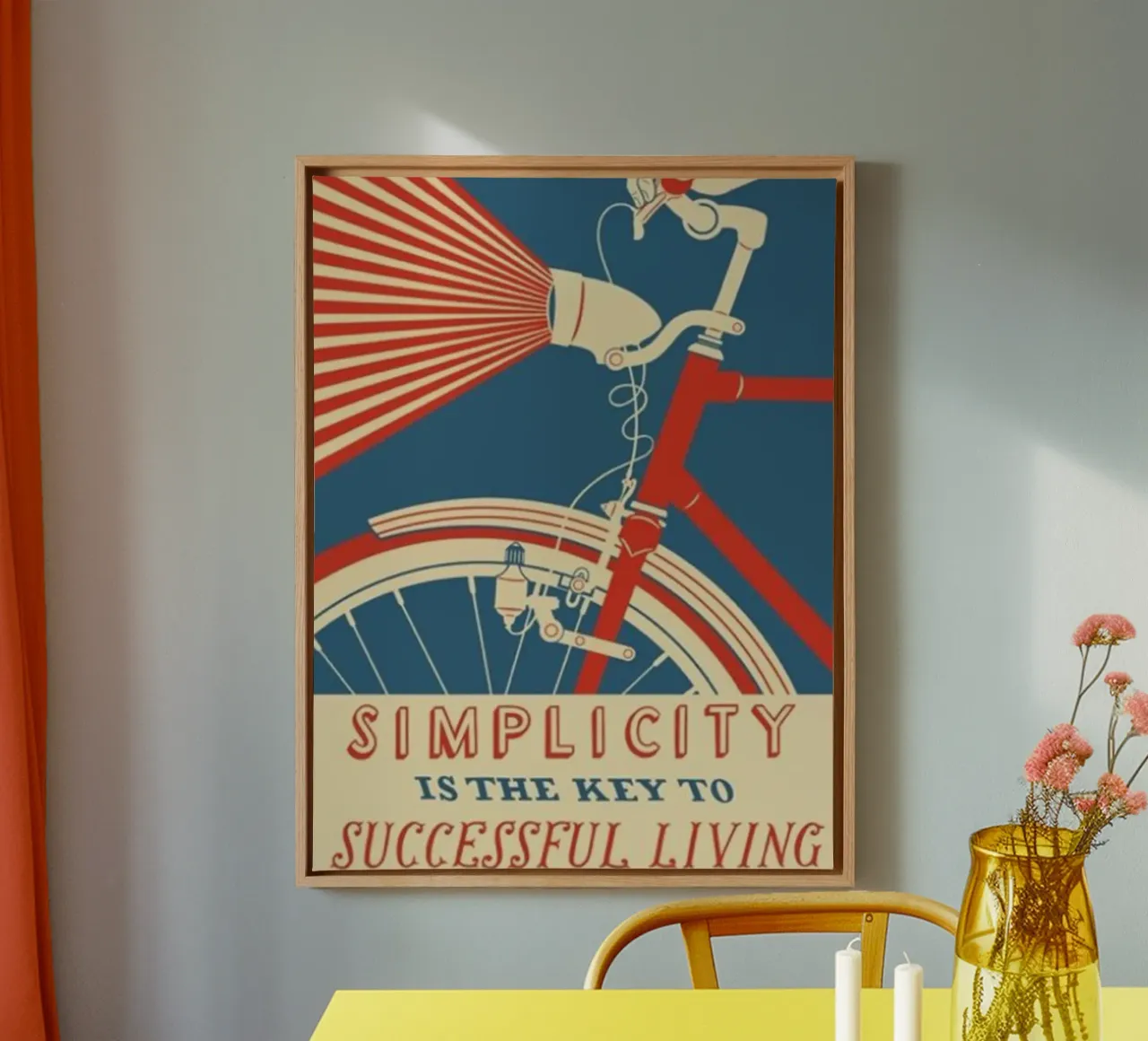 semplicità tela con Cornice a cassetta da art quots shop