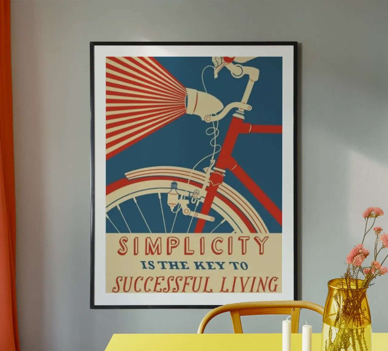 semplicità poster con telaio in alluminio da art quots shop