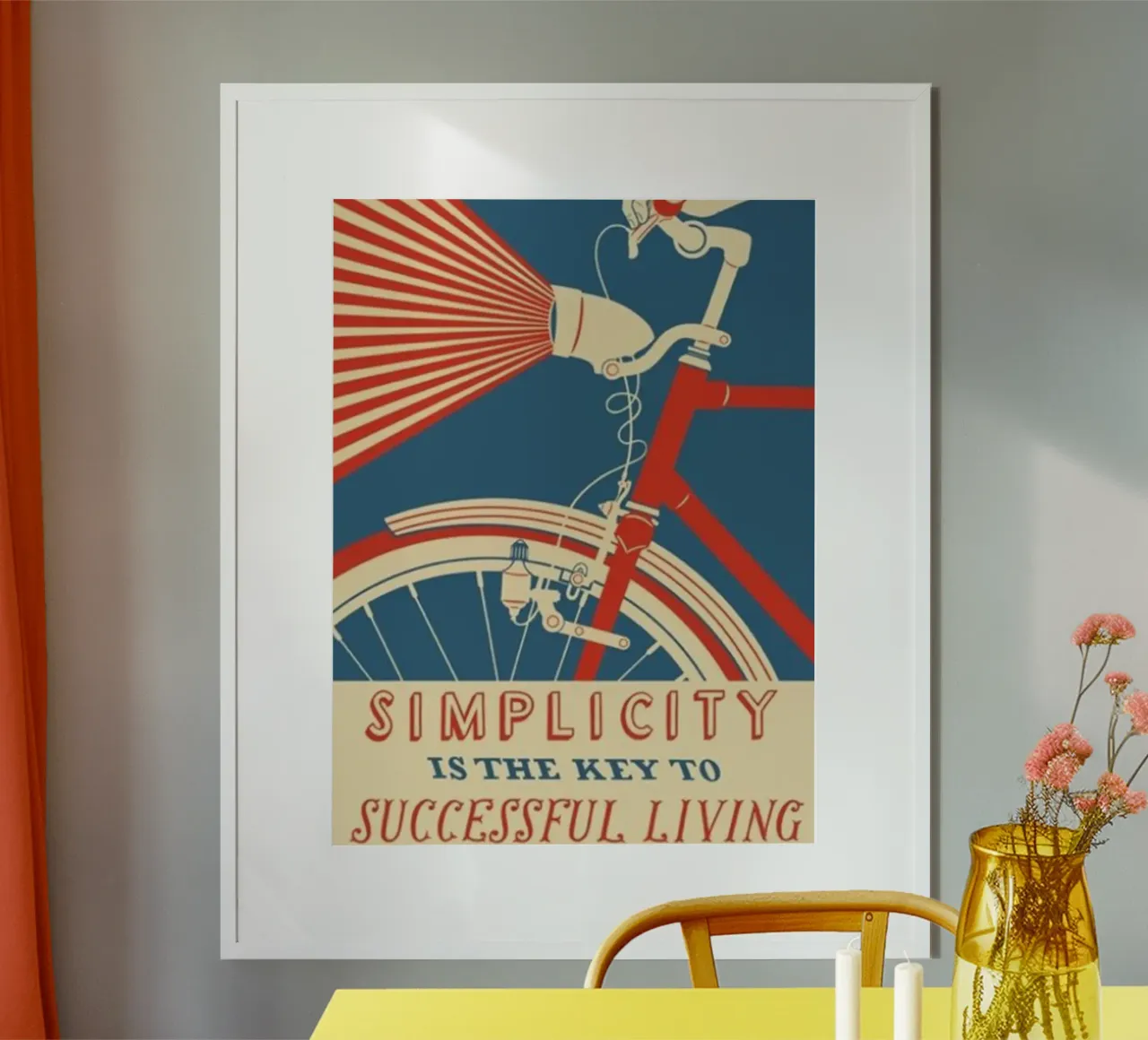 semplicità poster con telaio in alluminio da art quots shop