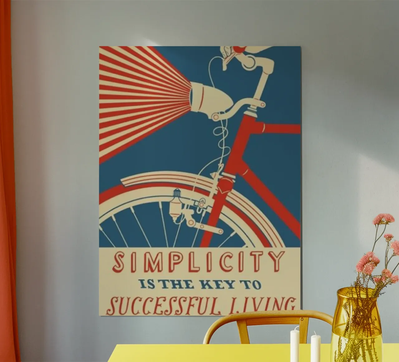 semplicità poster con telaio in alluminio da art quots shop