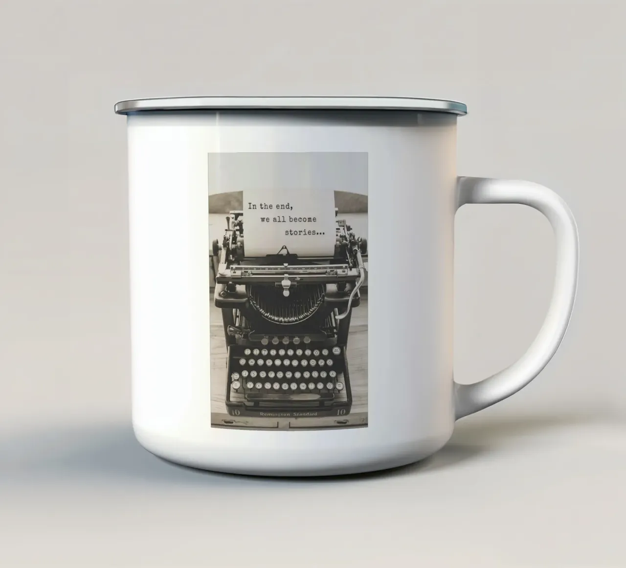 alla fine tazza in smalto da art quots shop