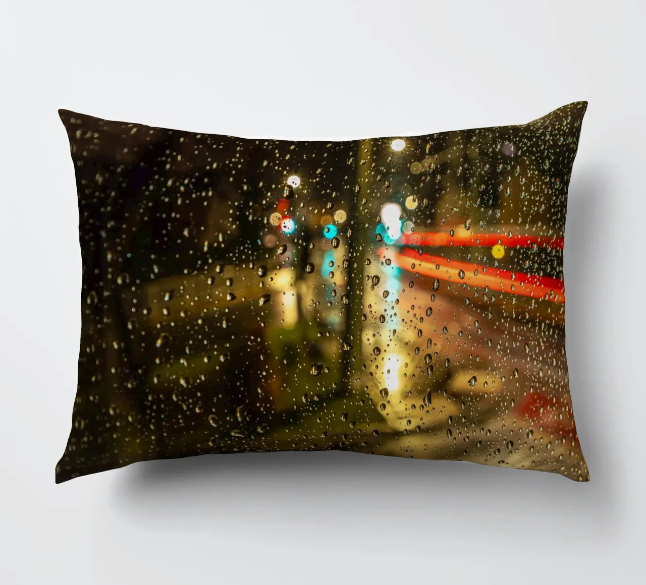 Raindrops on the window decorative cushion by Marcus Beckert | Fotografie