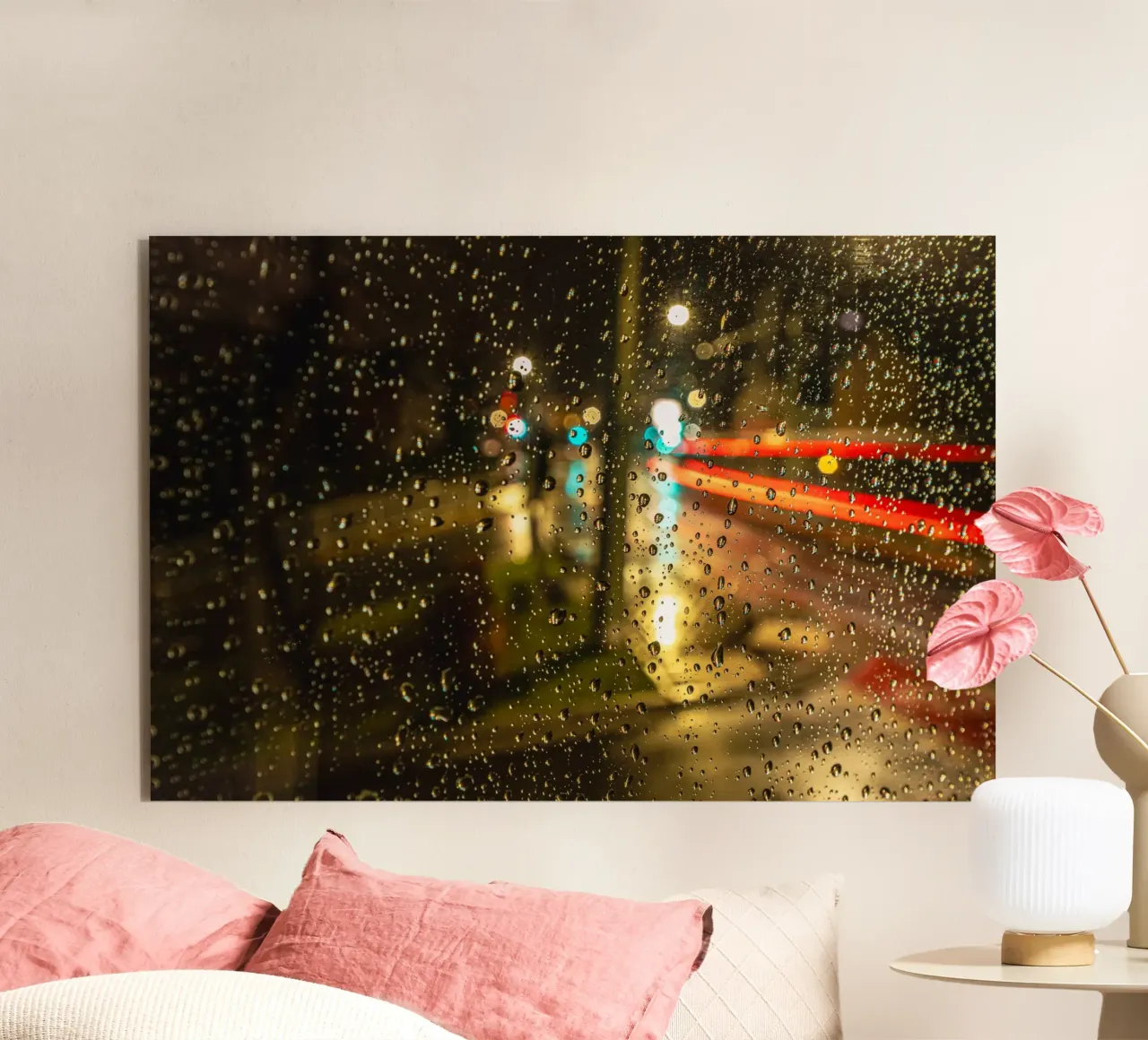 Raindrops on the window alu-dibond by Marcus Beckert | Fotografie