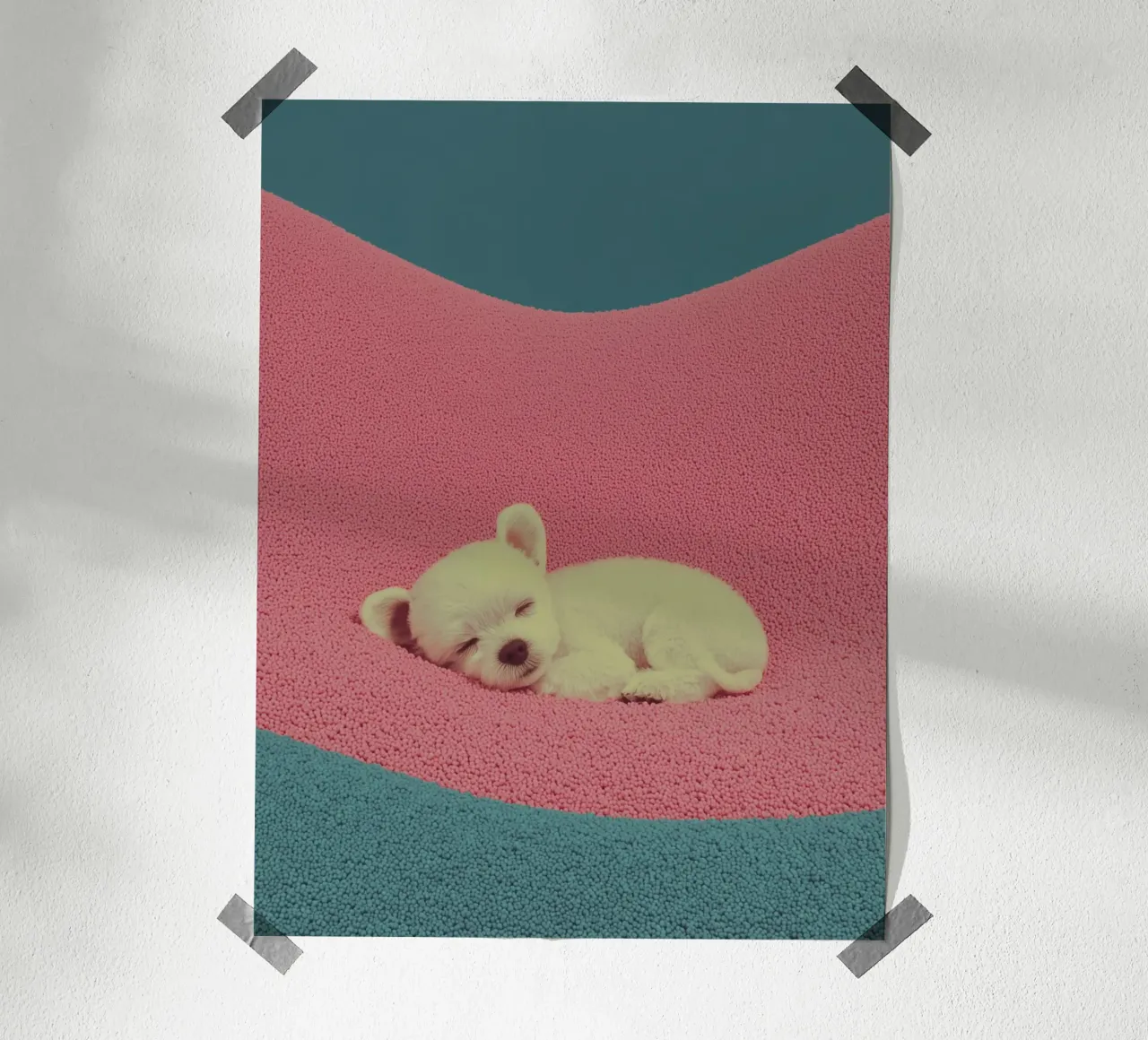 Pausa di riposo per i cuccioli poster da Carinaprint