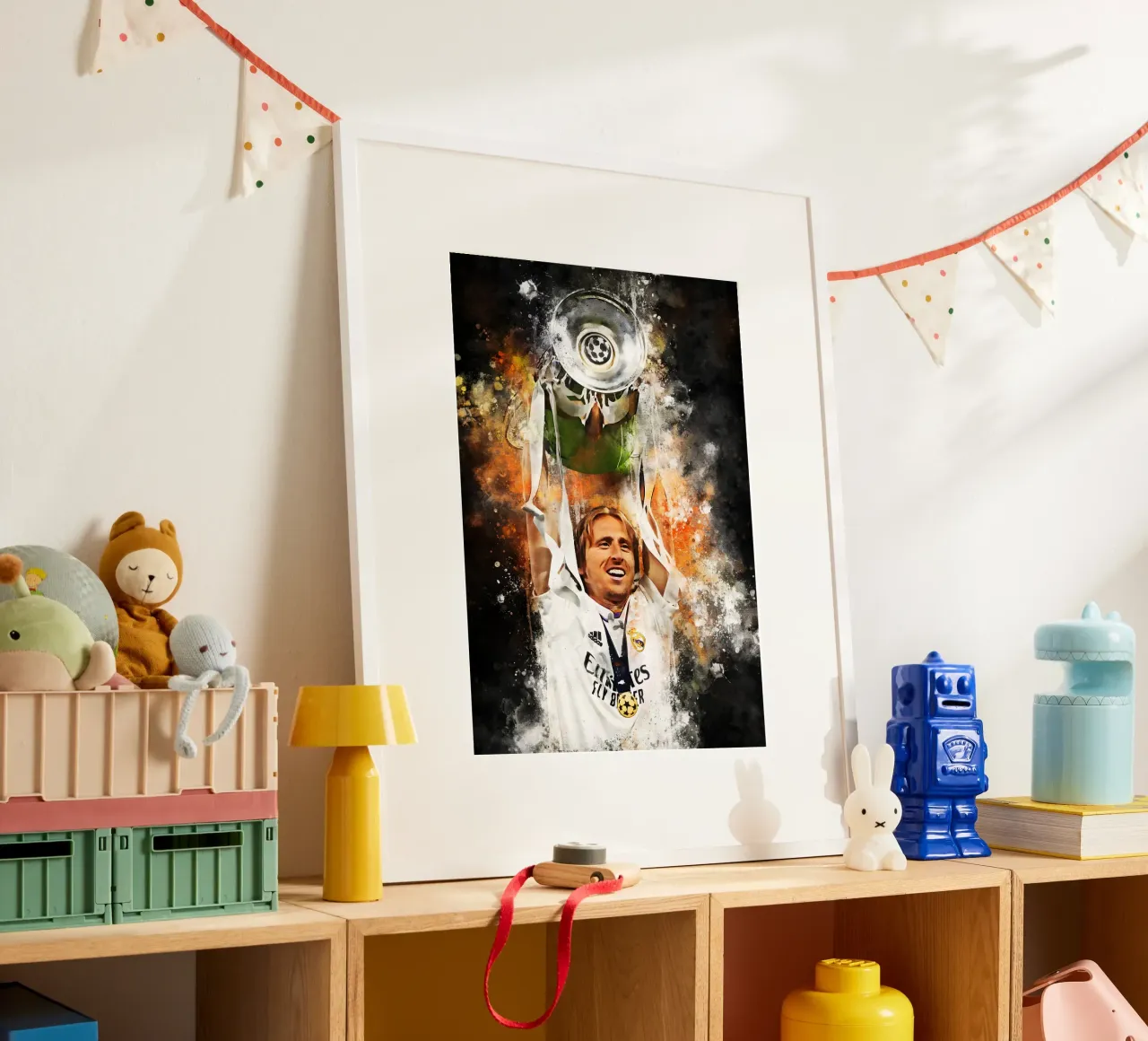 Luka Modric poster con telaio in plastica da MasterInkArt