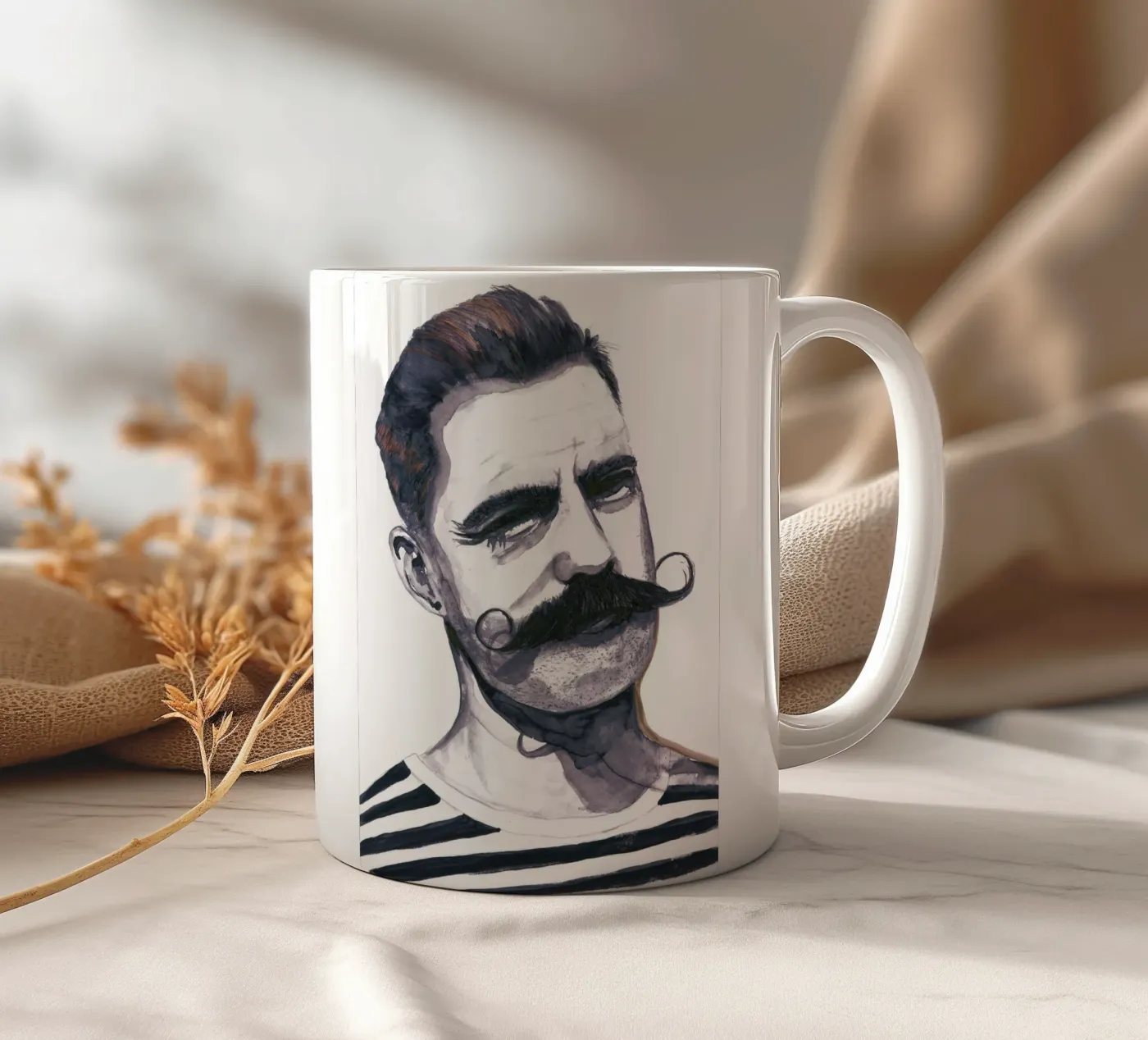 MR. ceramic mug by Adele.Grace